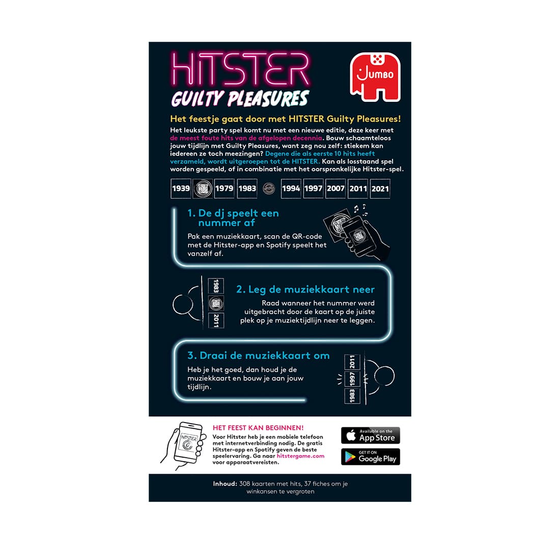 Muziekspel Hitster Guilty Pleasure 16+ 4