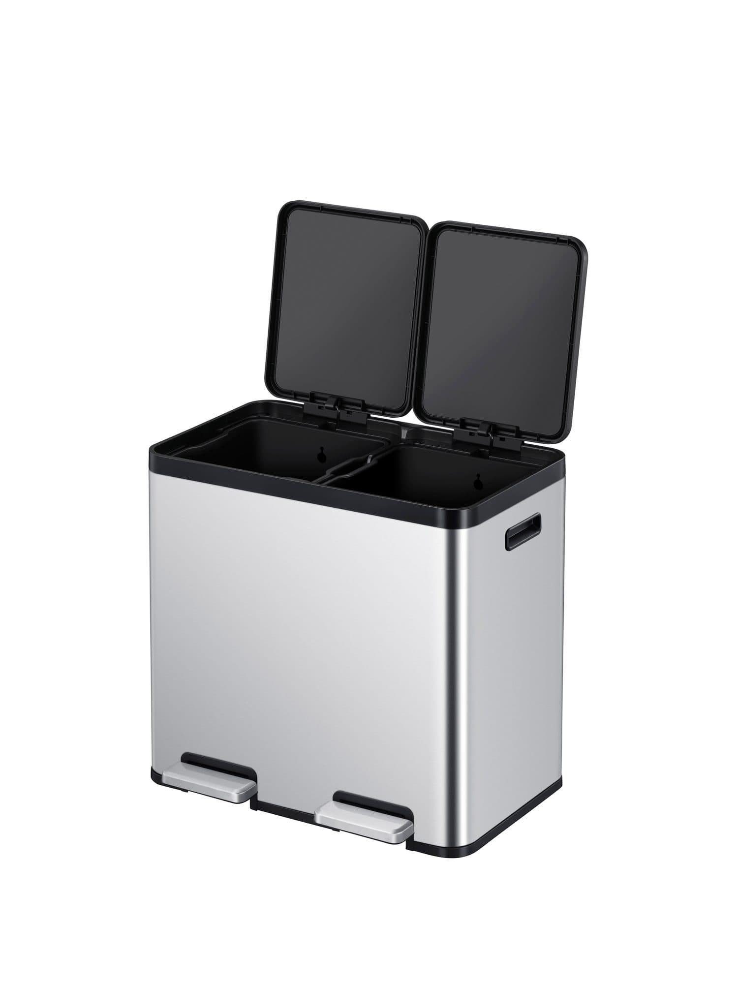 Pedaalemmer EKO Essential Recycler 2x22 liter rvs 2