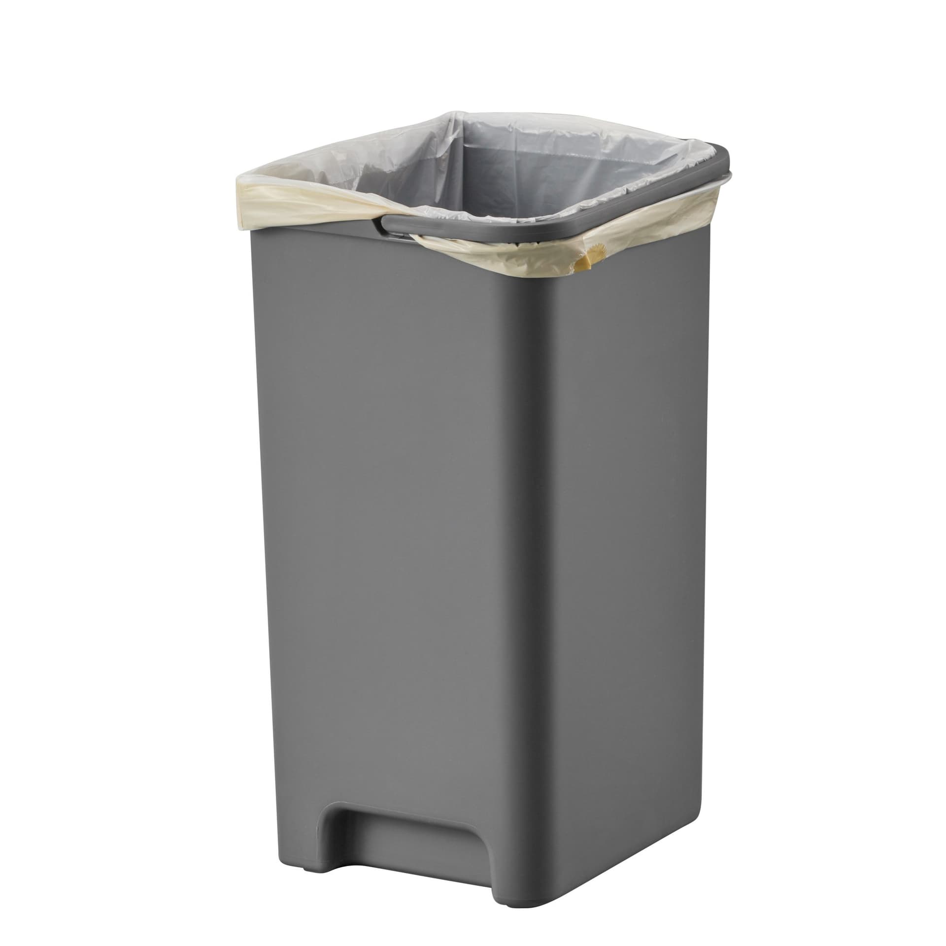 Pedaalemmer EKO Hana Duo Recycling 2x10 liter grijs wit 6