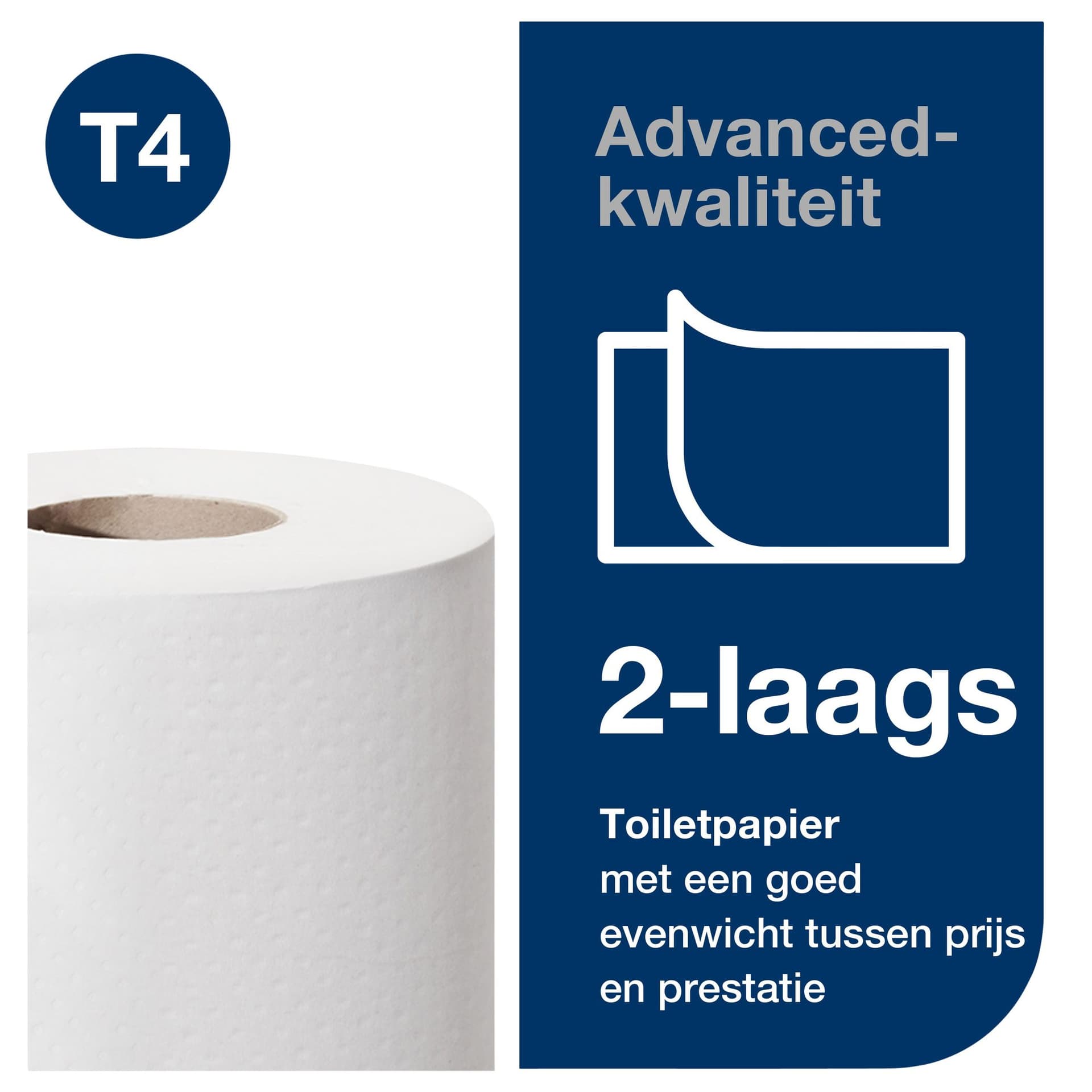 Toiletpapier Tork T4 Advanced 2-laags 400 vel wit 472168 3
