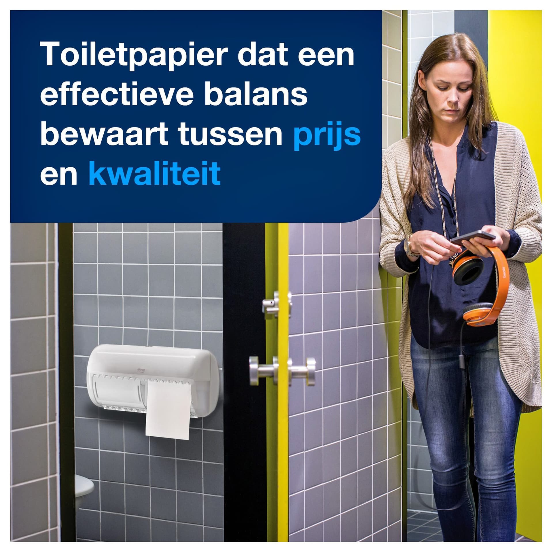 Toiletpapier Tork T4 Advanced 2-laags 200 vel wit 472161 5