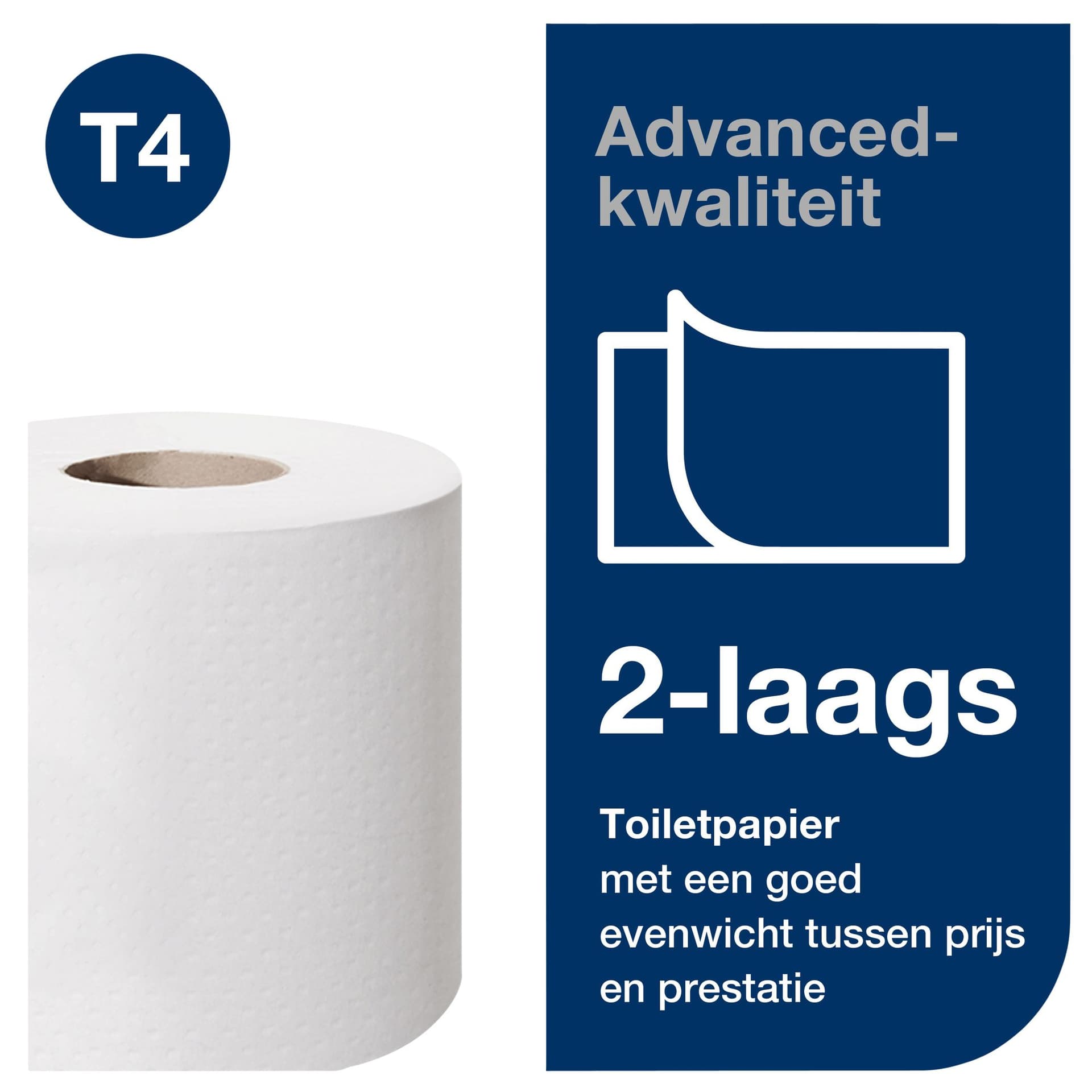 Toiletpapier Tork T4 Advanced 2-laags 200 vel wit 472161 3