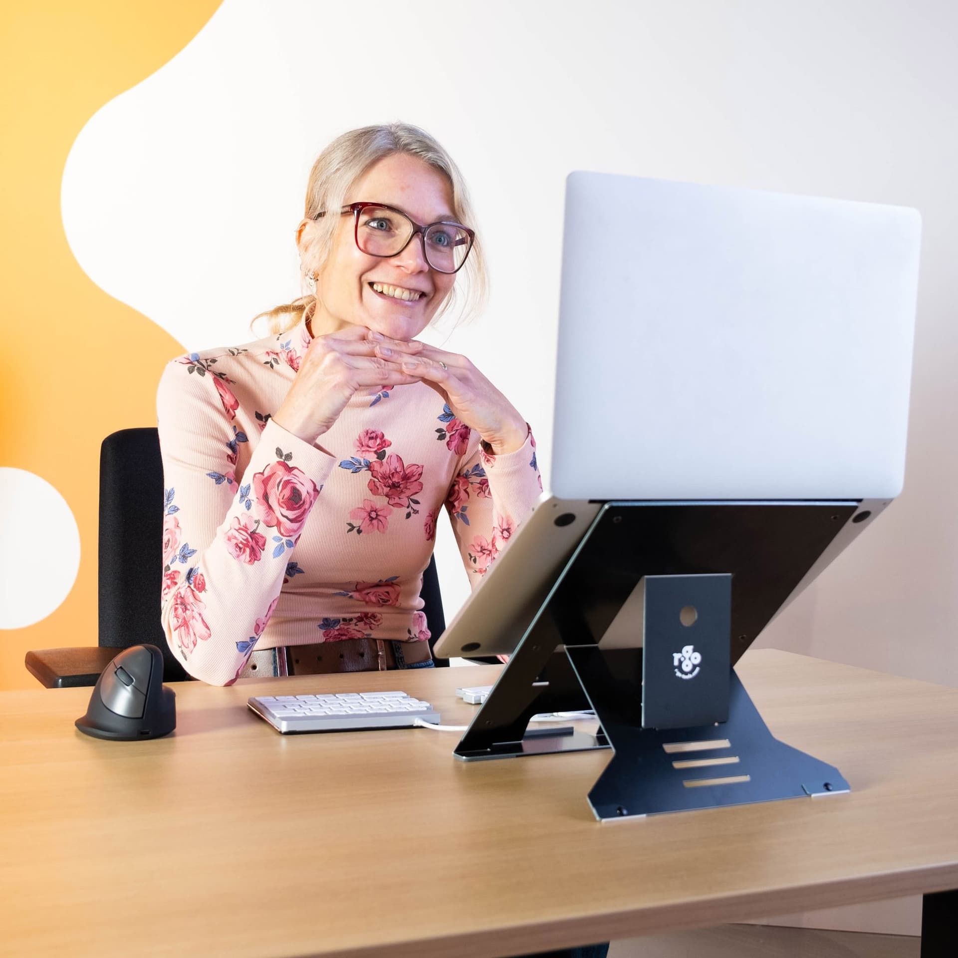 Laptopstandaard R-Go Riser Documenthouder 7