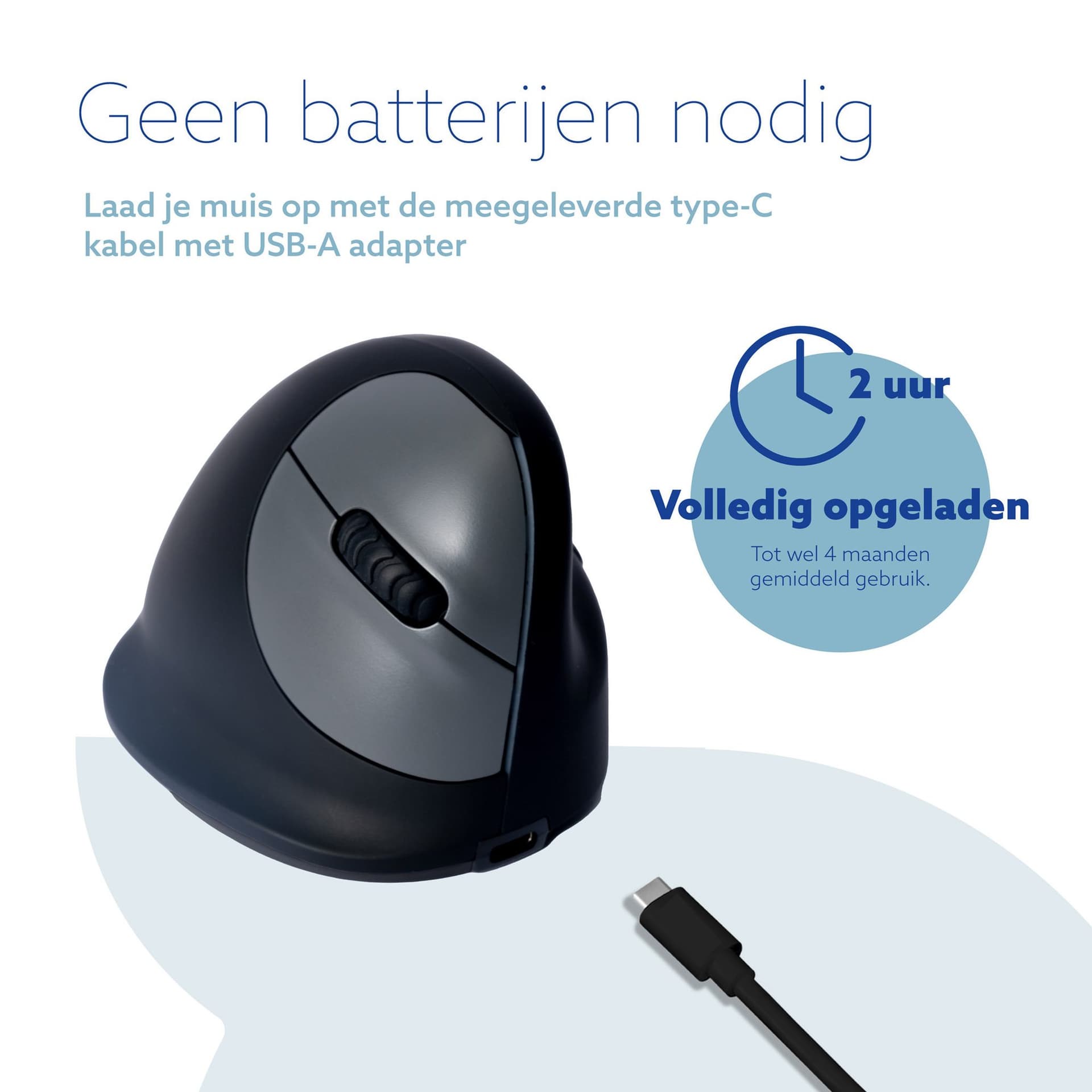 Ergonomisch muis R-Go HE Break Wireless Rechts S 7