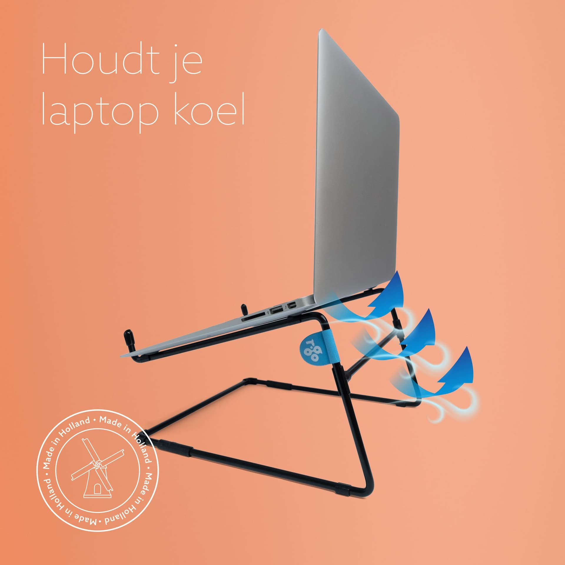 Laptopstandaard R-Go Office Zwart 4