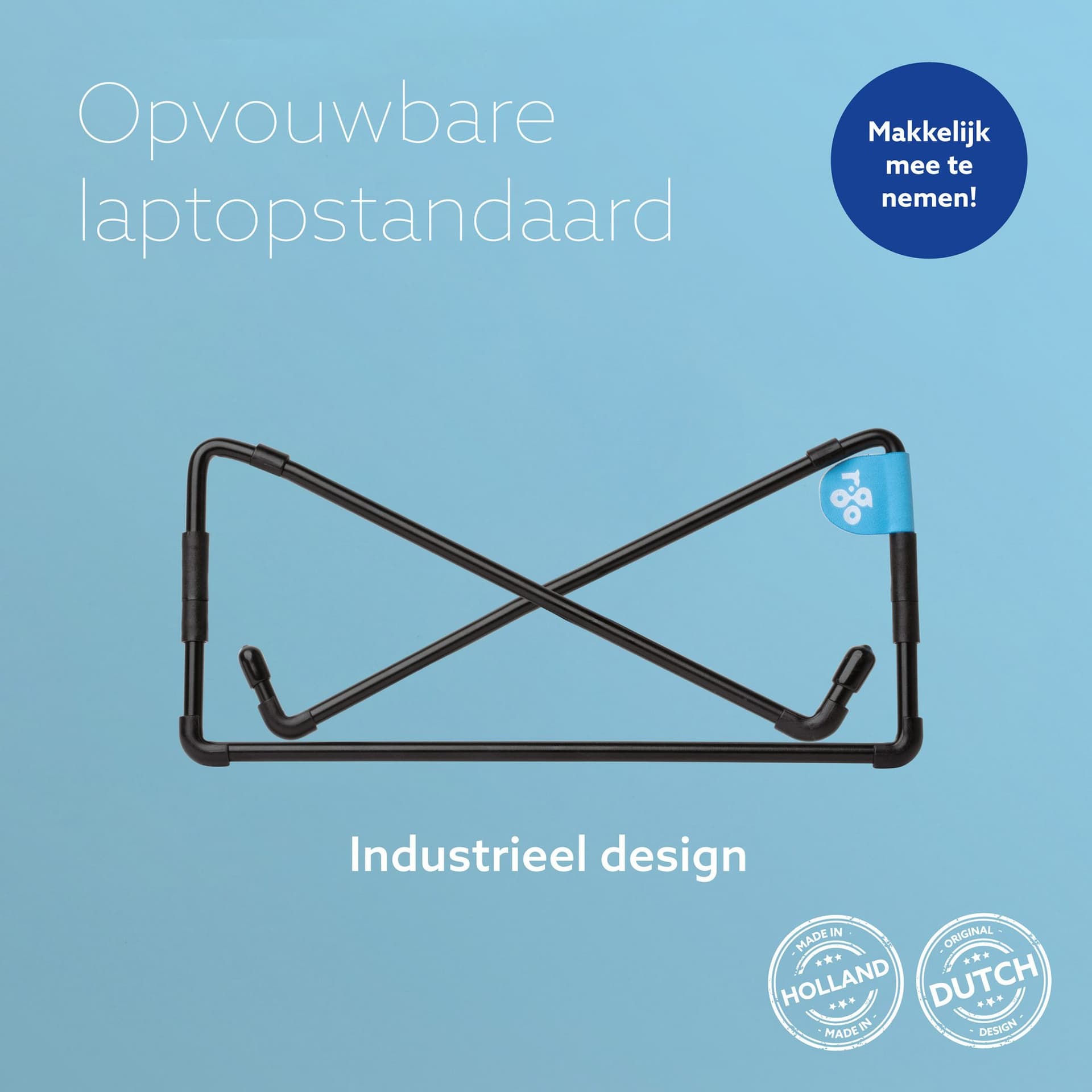 Laptopstandaard R-Go Travel Zwart 2