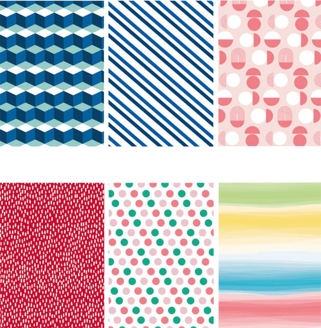 Inpakpapier IG Group Geo 200x70cm assorti 2