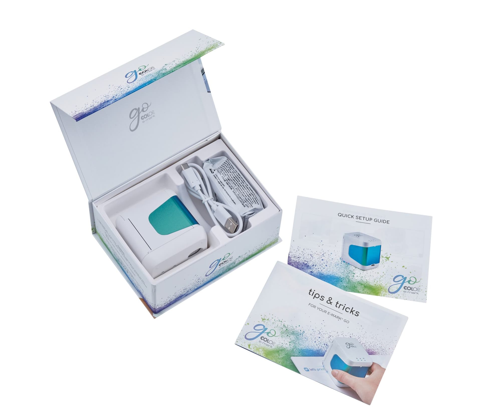 Stempelprinter Colop E-mark Go wit 4