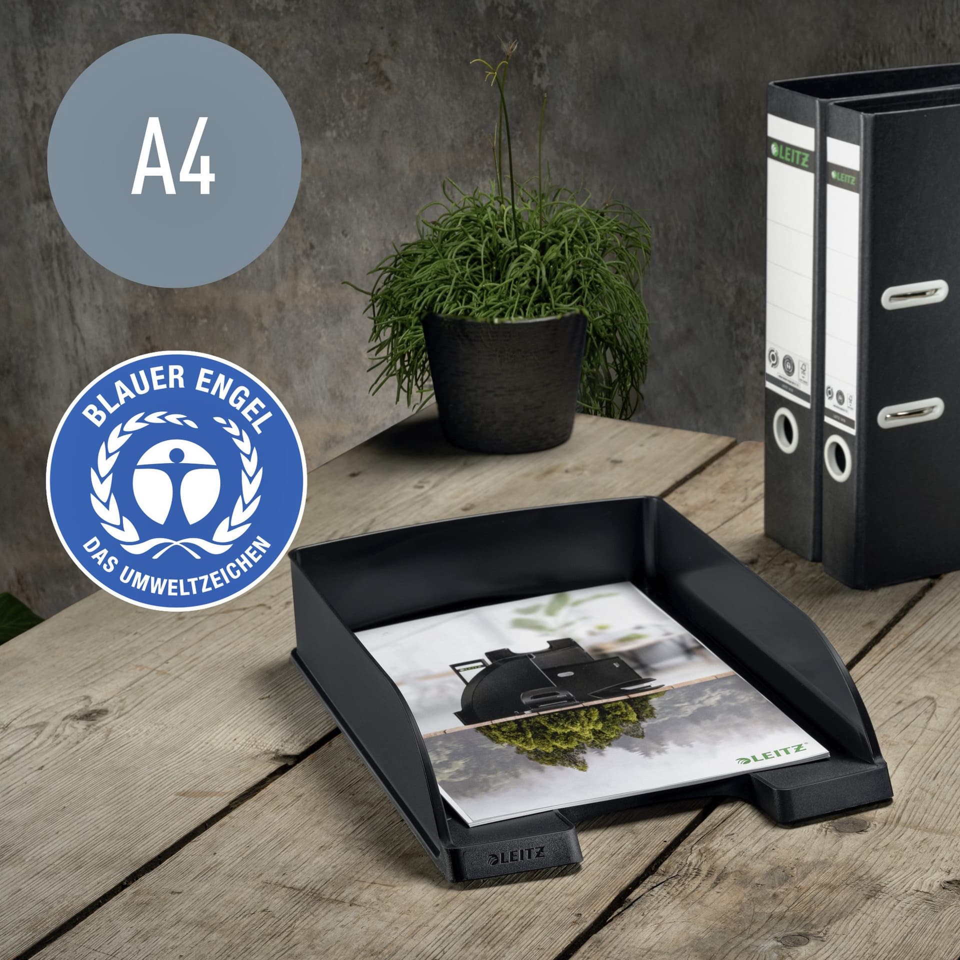 Brievenbak Leitz Recycle A4 zwart 3