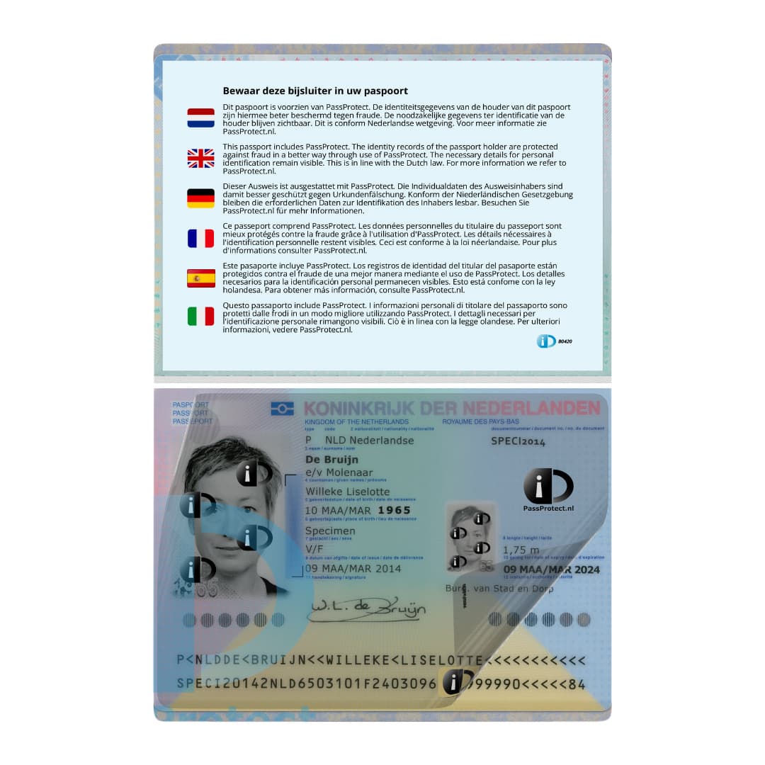Beschermfolie PassProtect voor paspoort 2