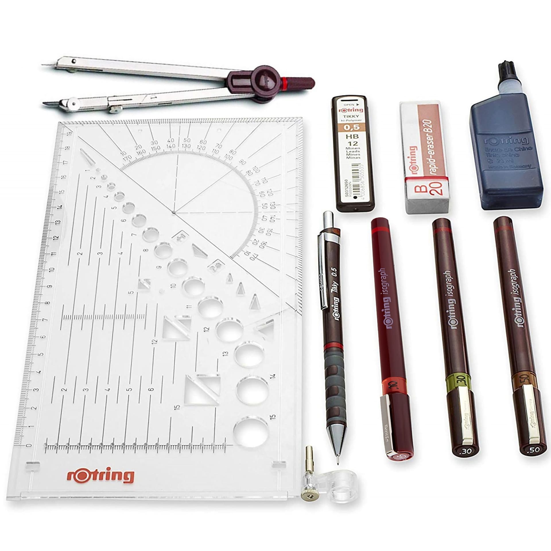 Tekenset rOtring Isograph Master 10-delig 3