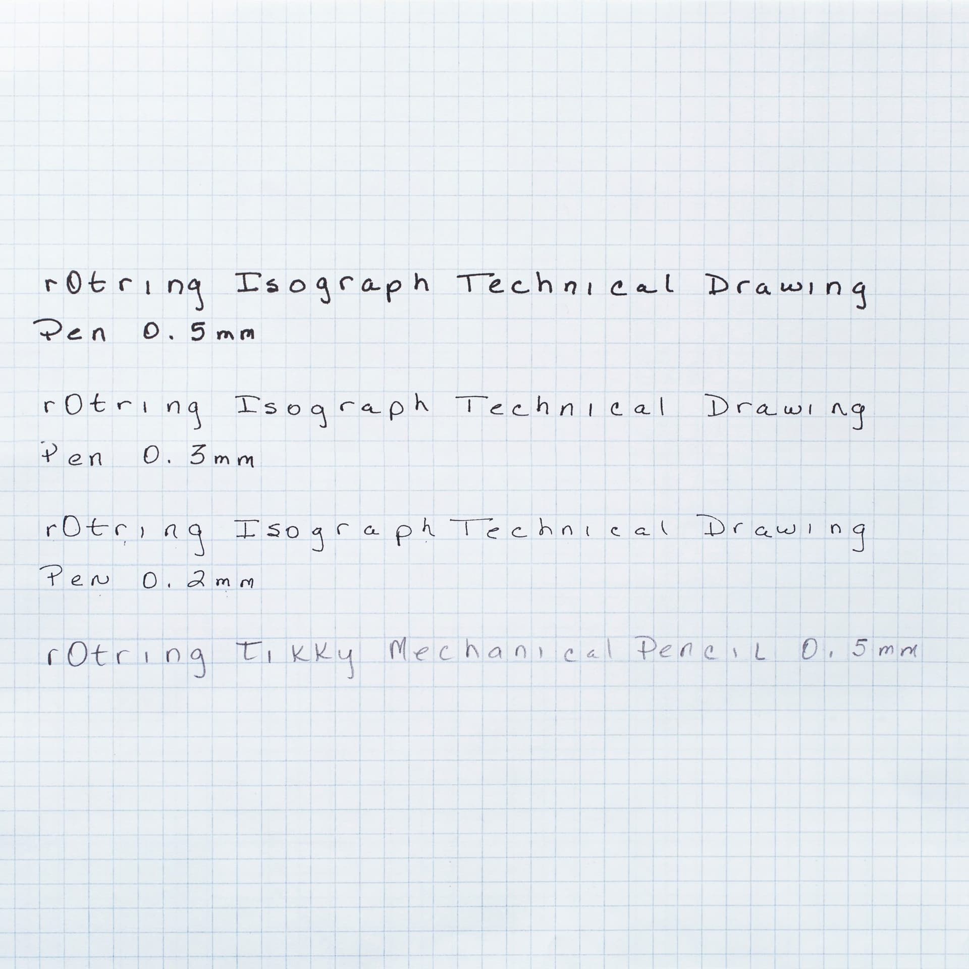 Tekenset rOtring Isograph college 0.2mm, 0.3mm en 0.5mm set à 3 stuks 5