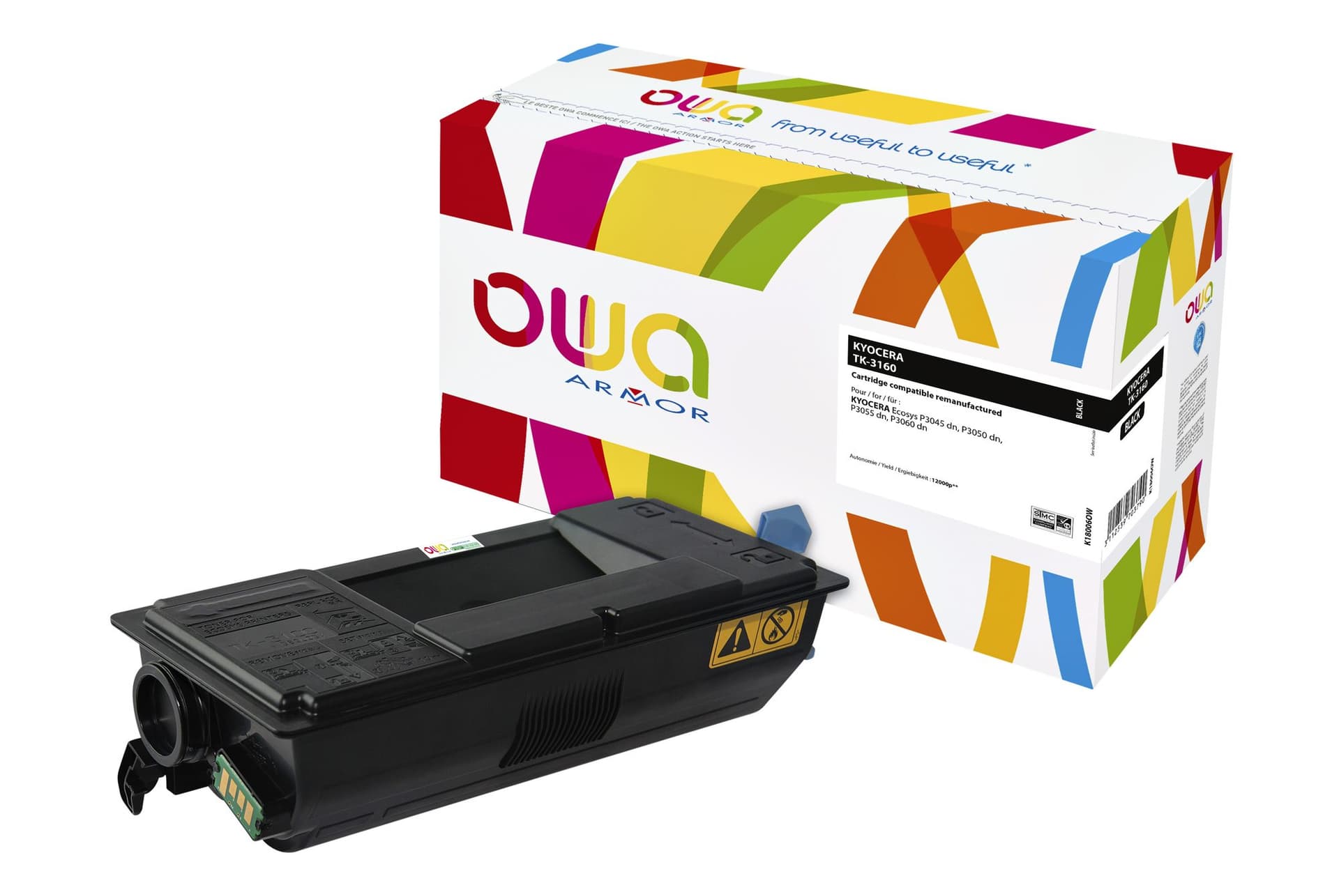 Toner OWA alternatief tbv Kyocera TK-3160K zwart