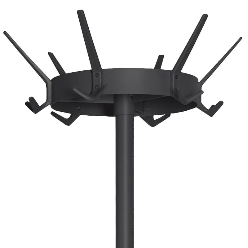 Kapstok Vepa Bins Crown 18 haken staand zwart 2