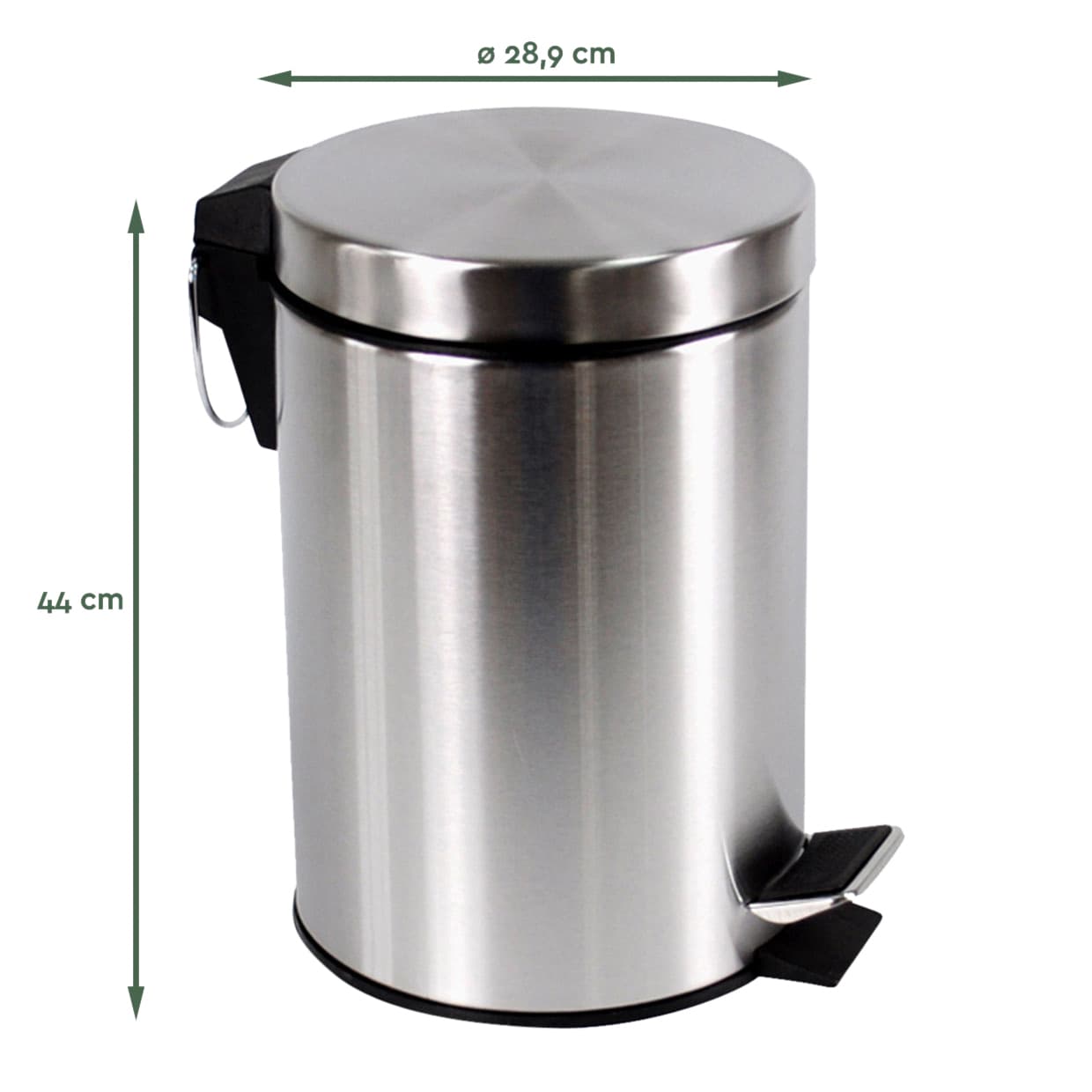 Pedaalemmer BRASQ 20 liter rvs 3