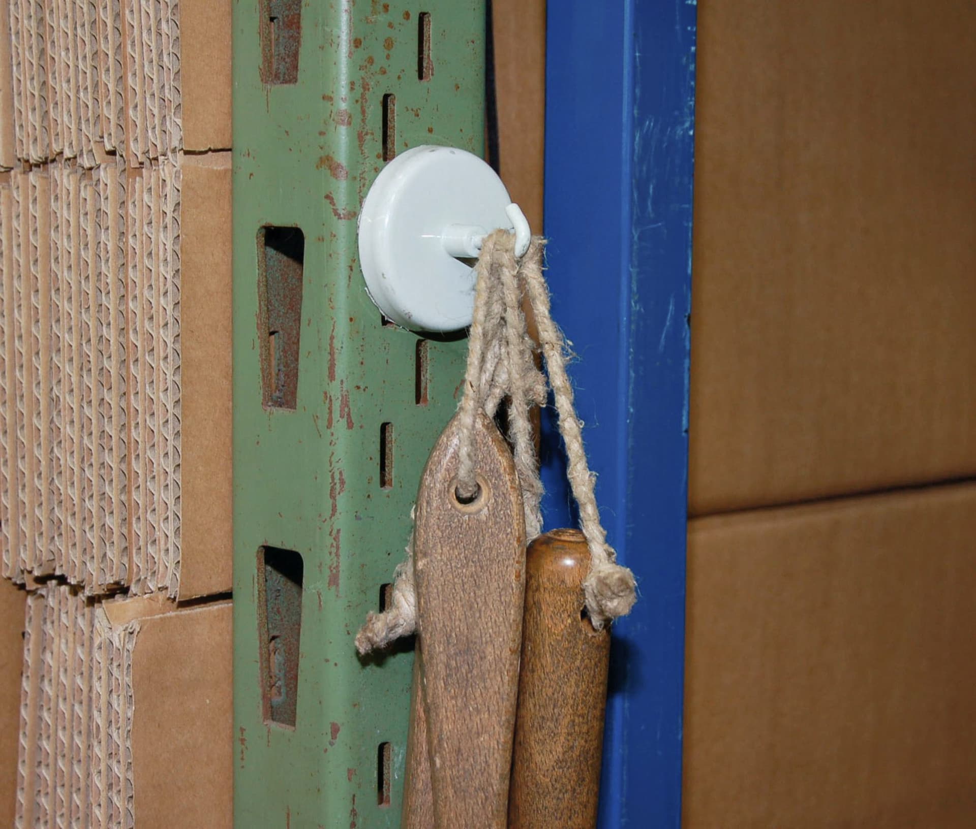 Magneet met haak MAUL 36mm trekkracht 6kg wit 5 stuks 5