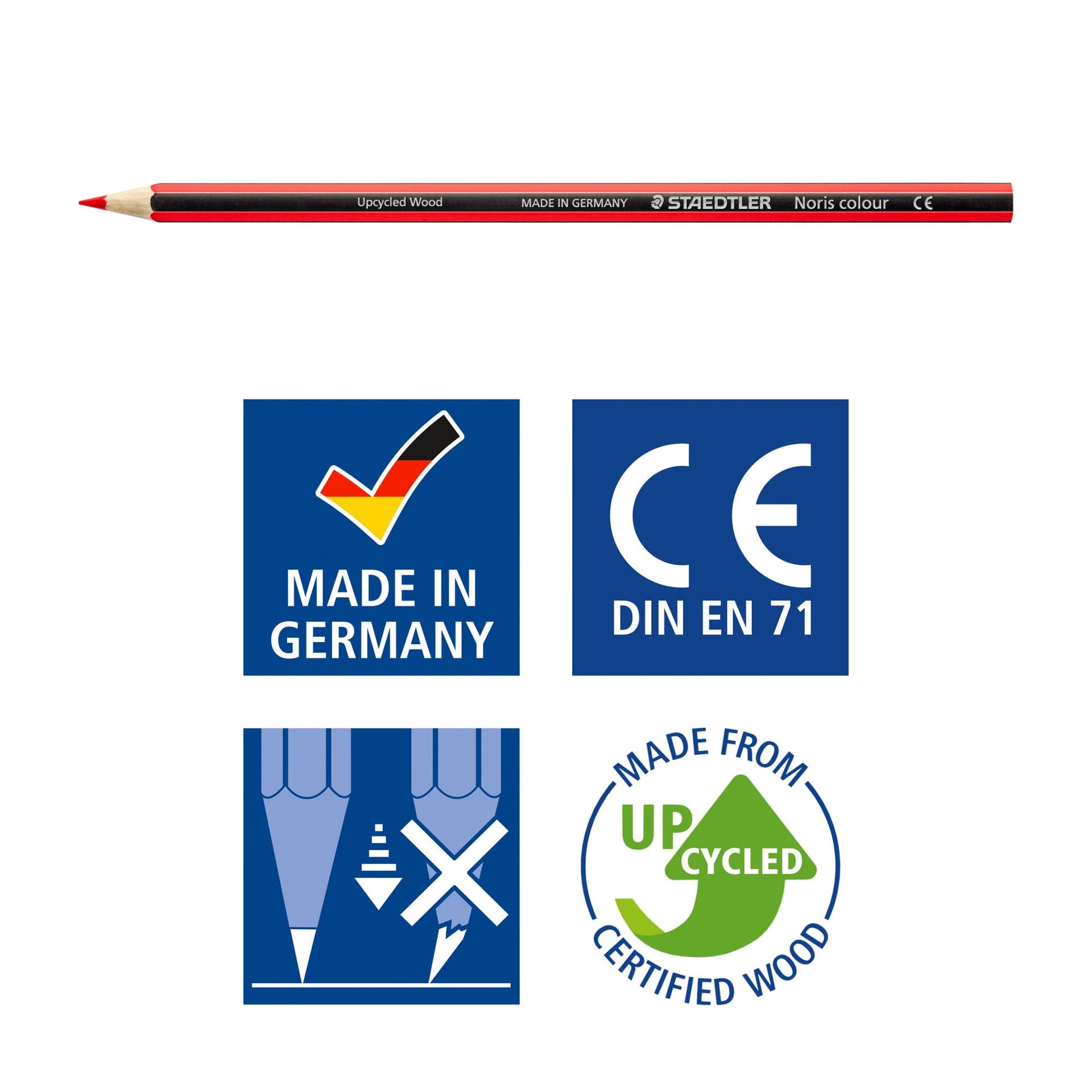 Kleurpotloden Staedtler Noris 12kl-3 slijpers gratis classpack 144st 2