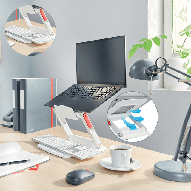 Laptopstandaard Leitz Ergo verstelbare multihoek wit 6