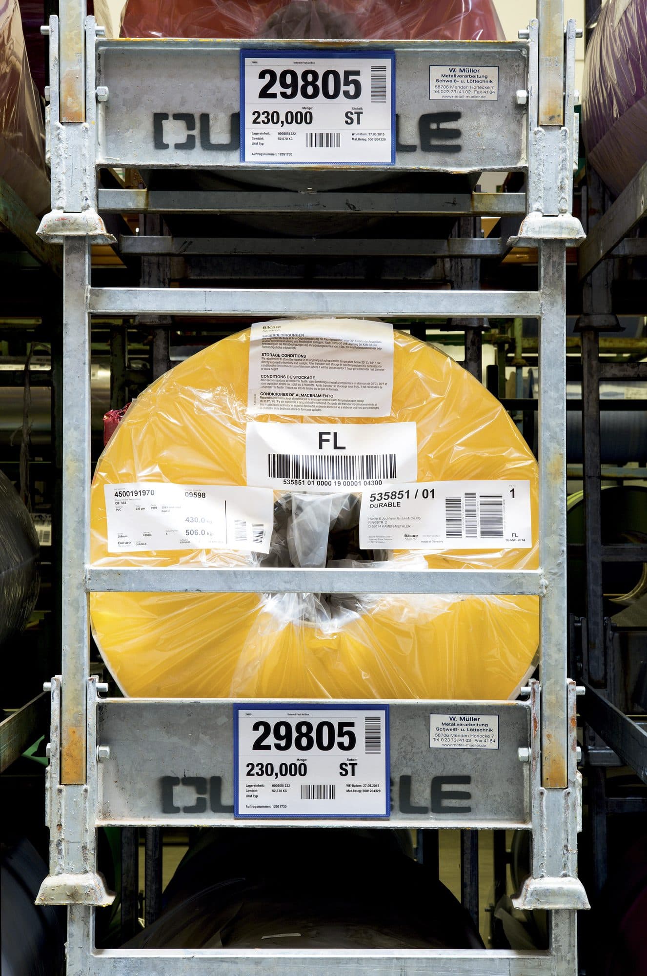 Documenthoes Durable zelfklevend A5 liggend blauw 50 stuks 2