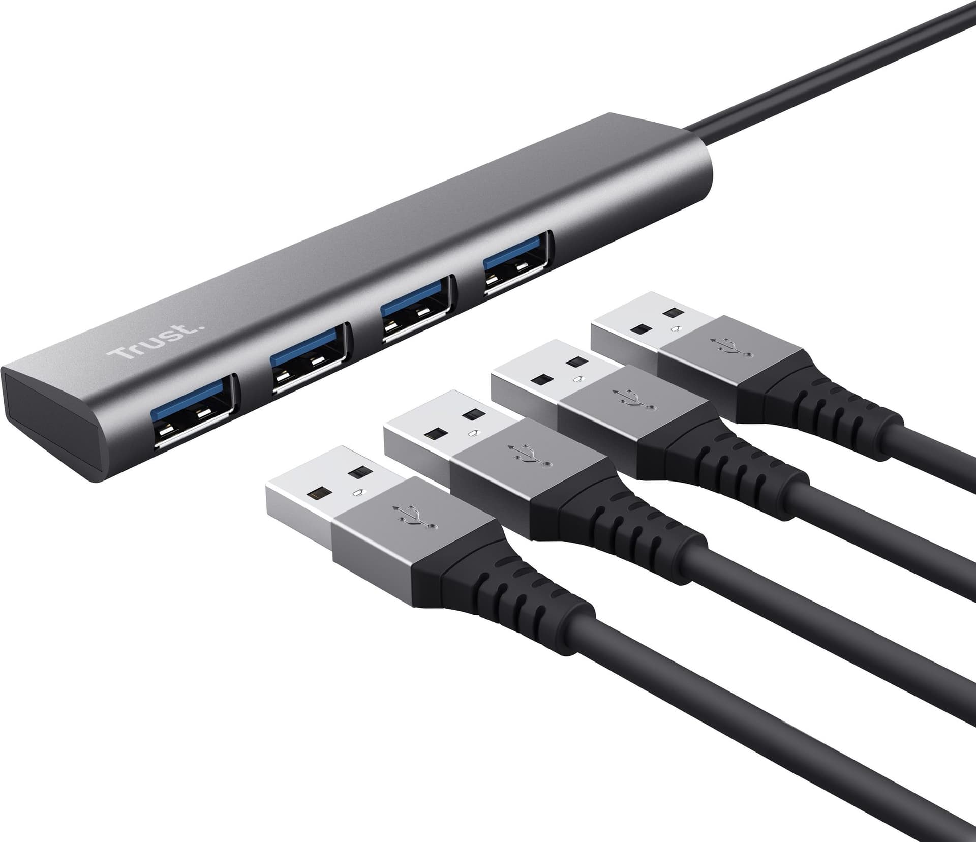 Hub Trust Halyx 4-port USB-C zilver 5