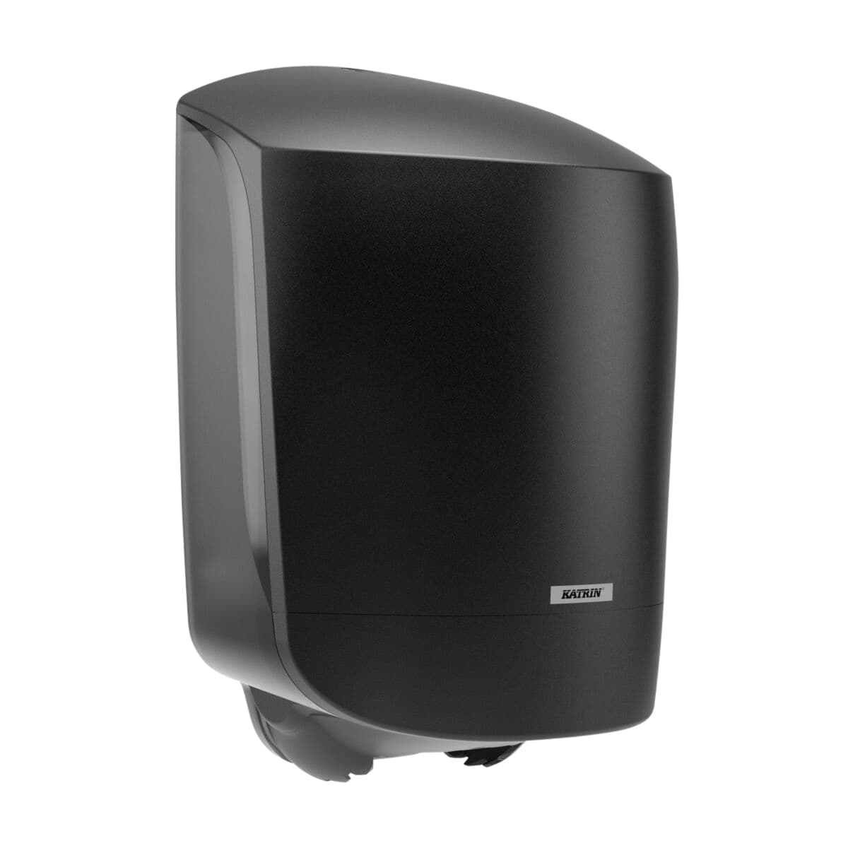 Poetspapierdispenser Katrin medium zwart 82254 2
