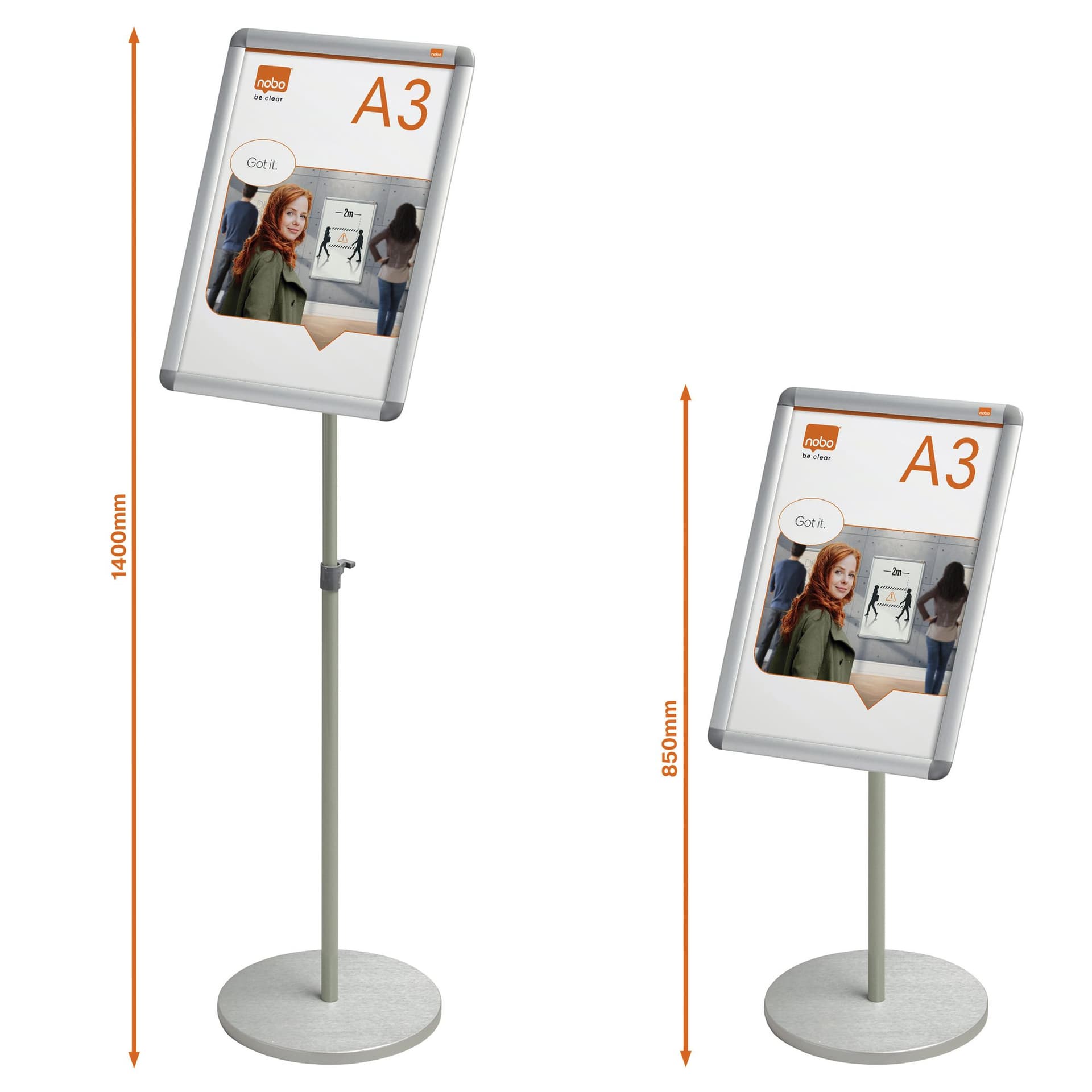 Infostandaard Nobo Essence incl. A3 kliklijst 2