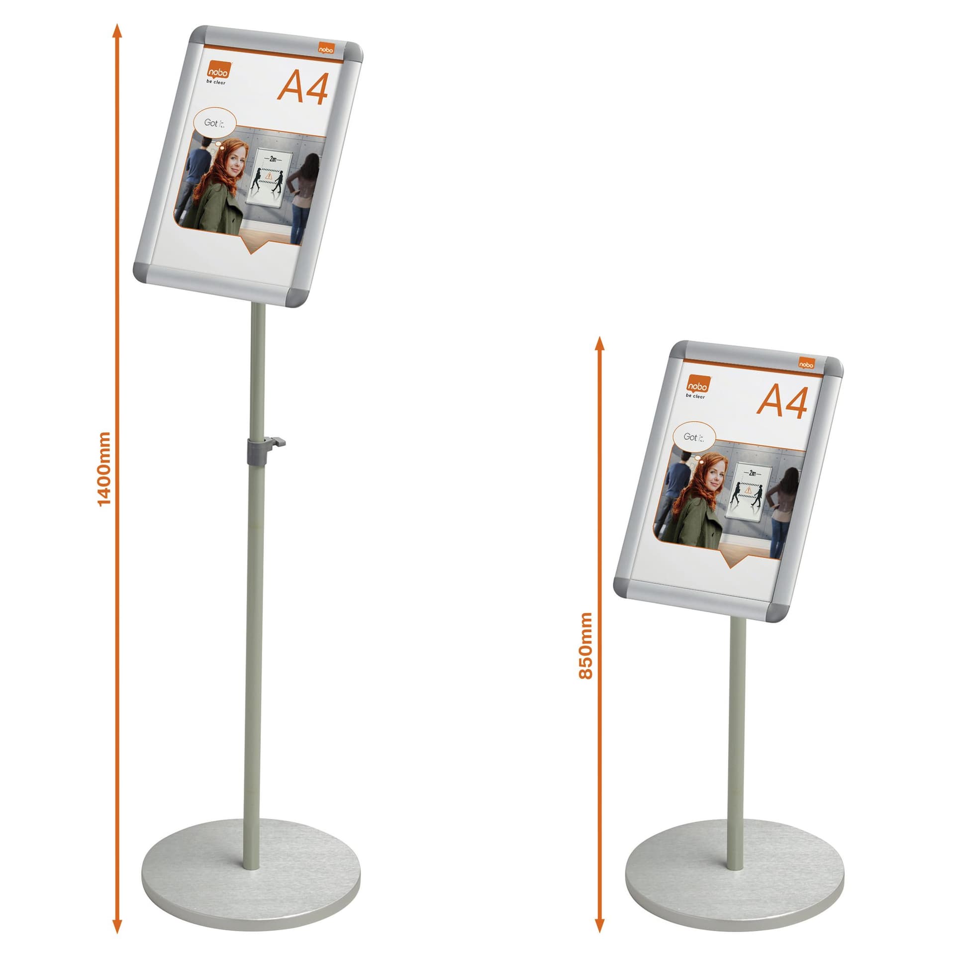 Infostandaard Nobo Essence incl. A4 kliklijst 2