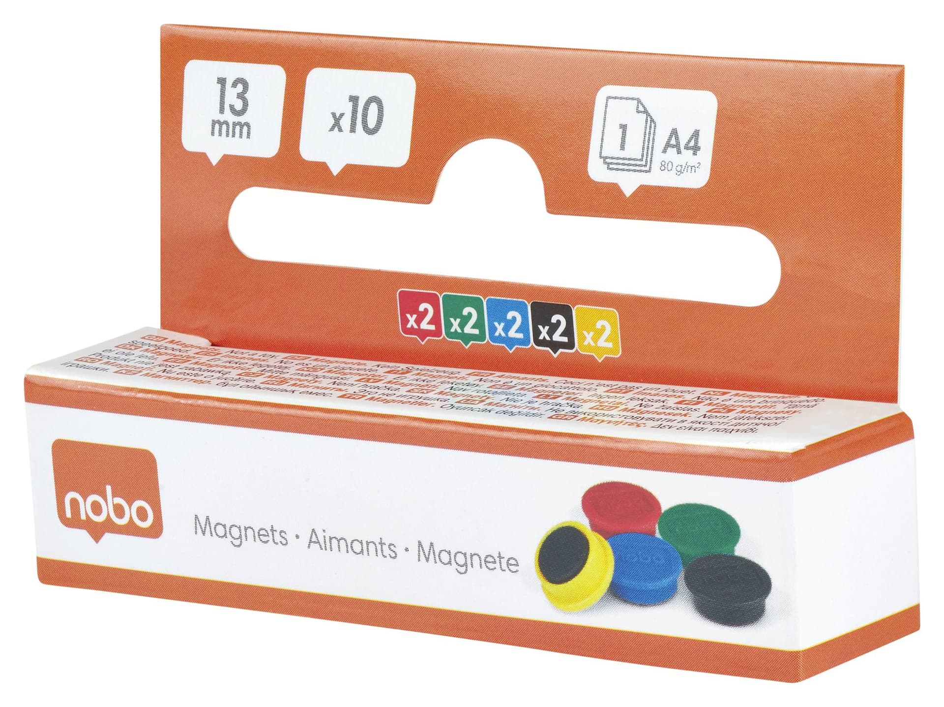 Magneet Nobo 13mm assorti 10 stuks 2