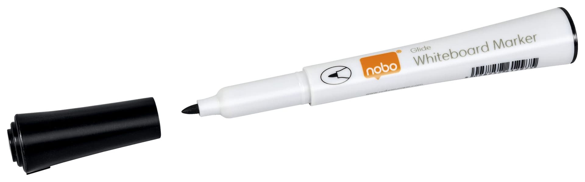 Whiteboardmarker Nobo Glide fijn zwart 1mm 4stuks 3