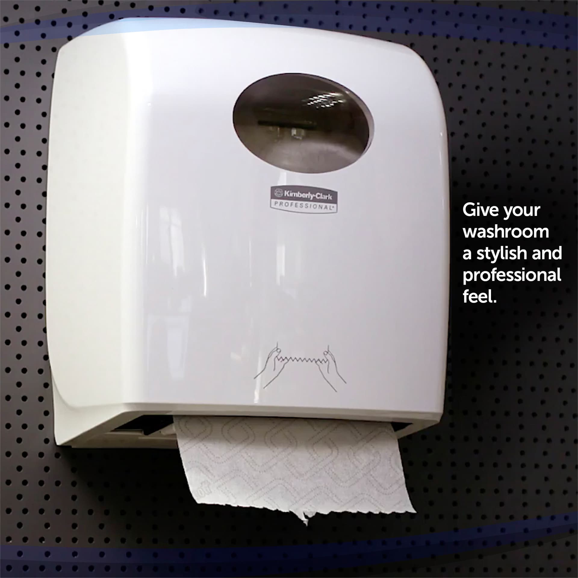Handdoekroldispenser Kimberly Clark Aquarius wit 6959 6