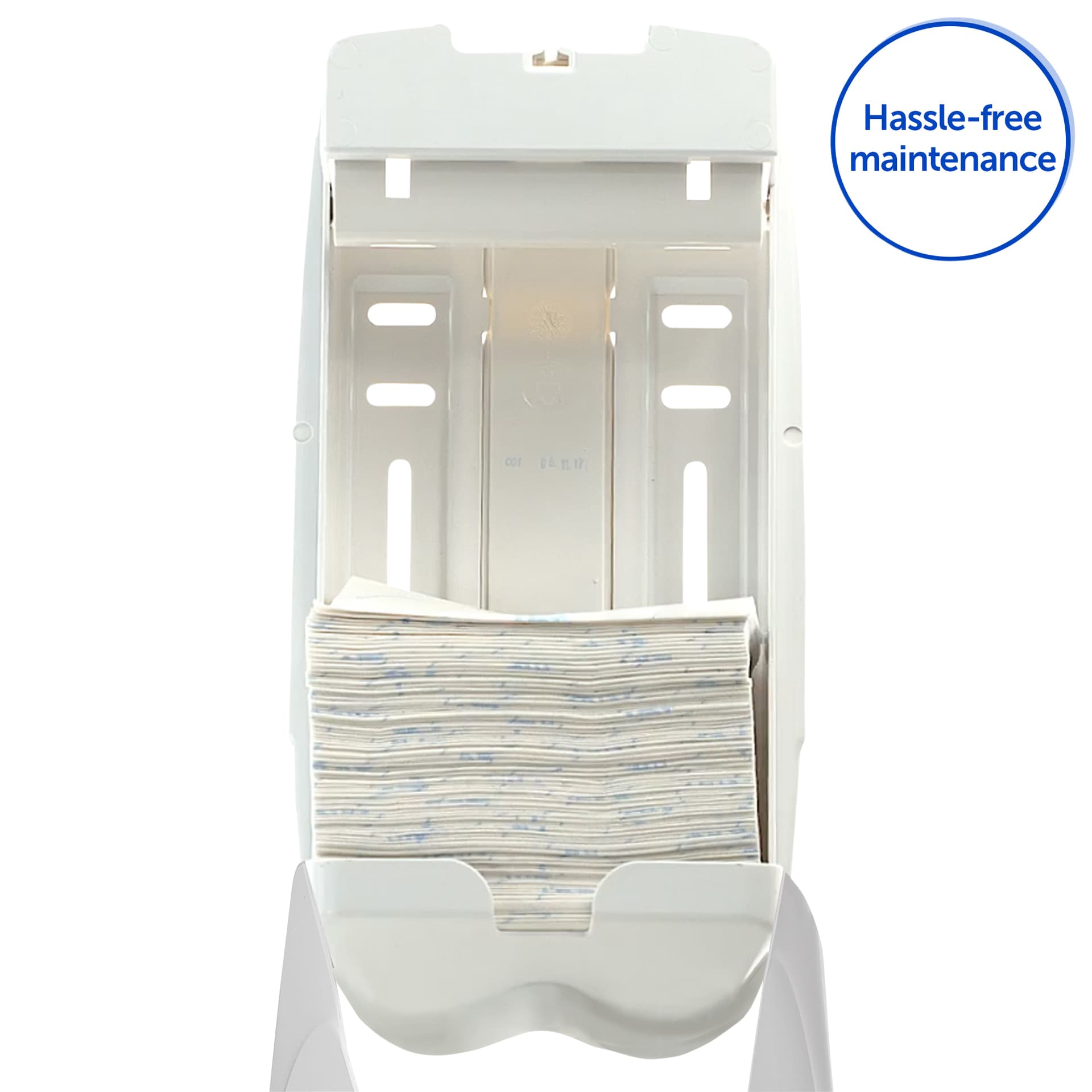 Toiletpapierdispenser Kimberly Clark Aquarius gevouwen wit 6946 4