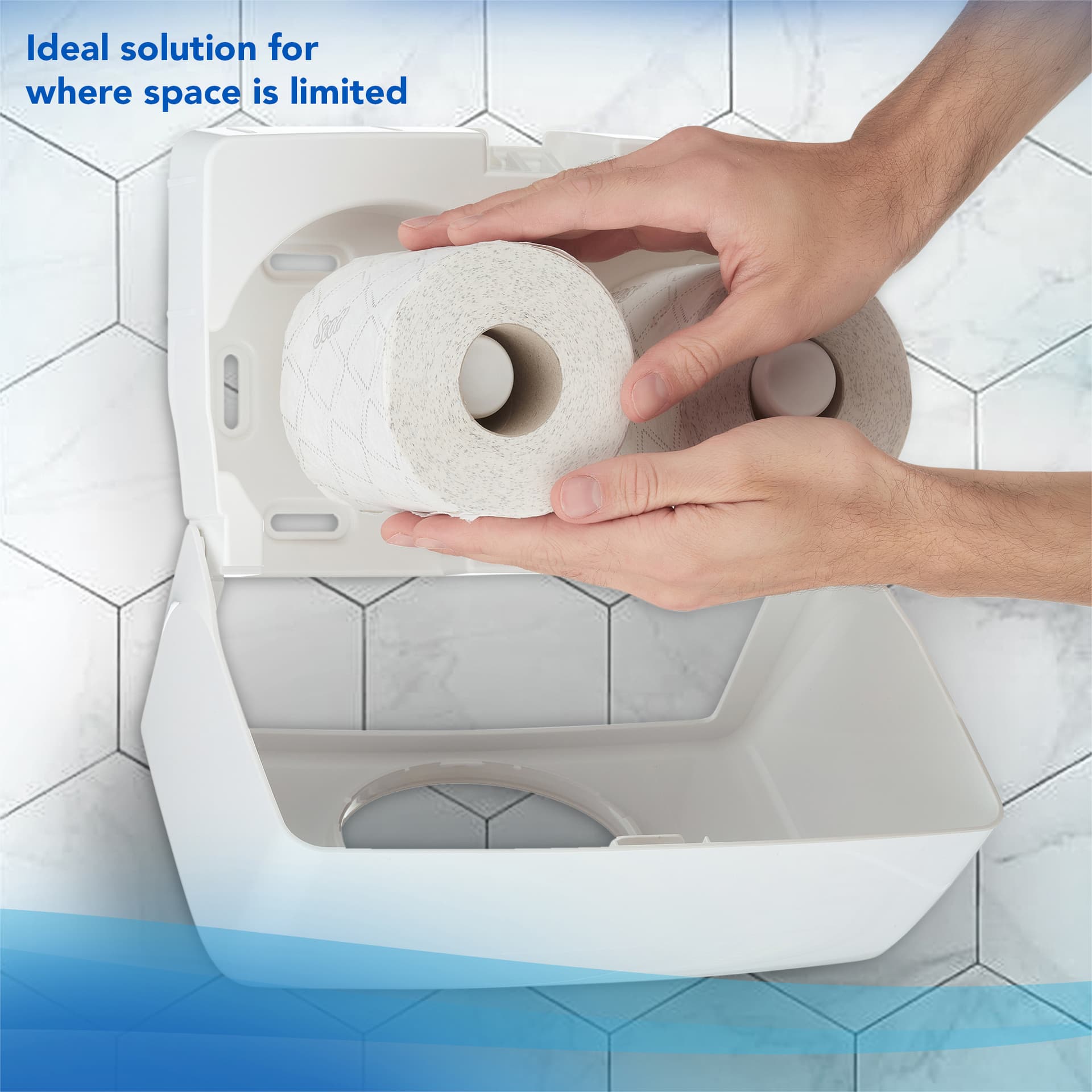 Toiletpapier Scott Essential 2-laags 350 vel wit 8519 6