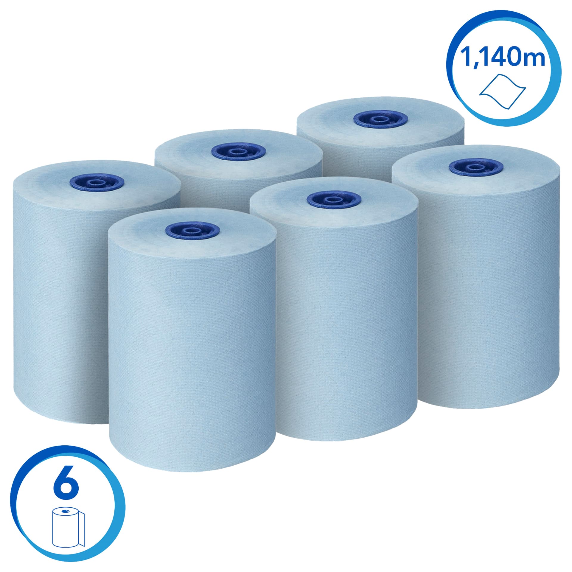Handdoekrol Scott Essential Slimroll 1-laags 190m blauw 6696 2