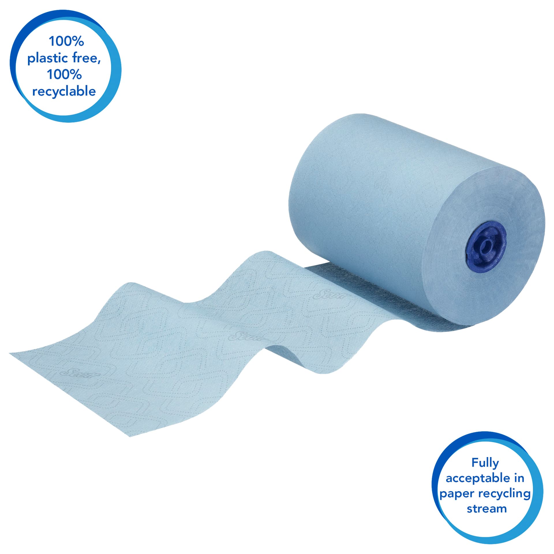 Handdoekrol Scott Essential Slimroll 1-laags 190m blauw 6696 4