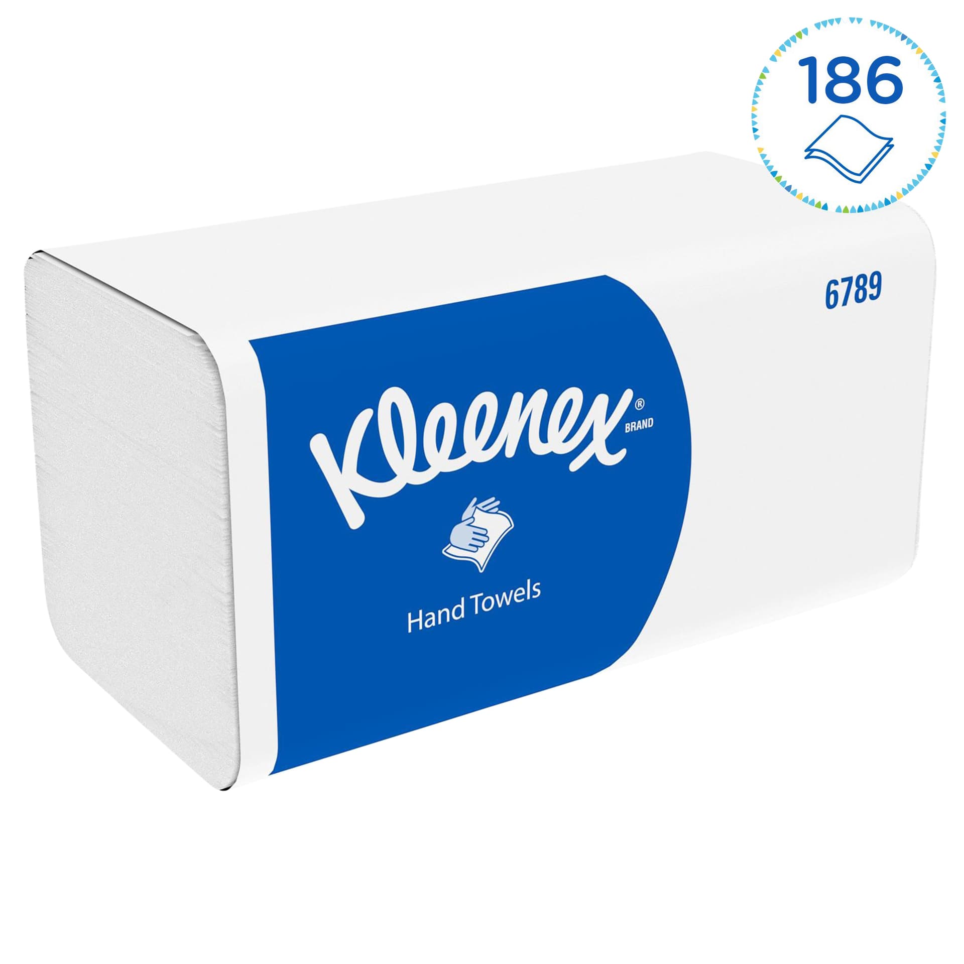 Handdoek Kleenex i-vouw 2-laags 215x212mm 15x186 vel wit 6789 3