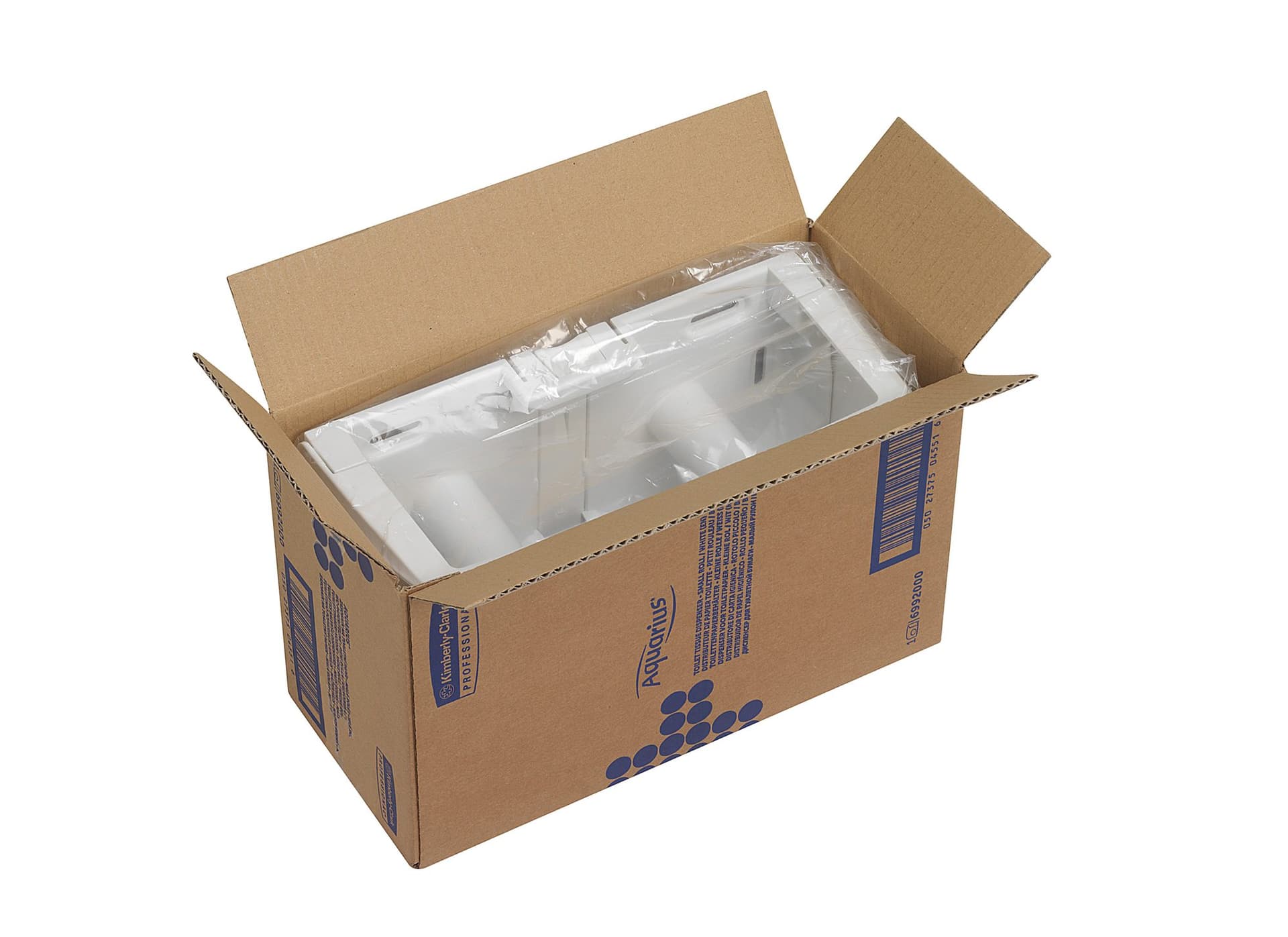 Toiletpapierdispenser Kimberly Clark Aquarius duo wit 6992 4