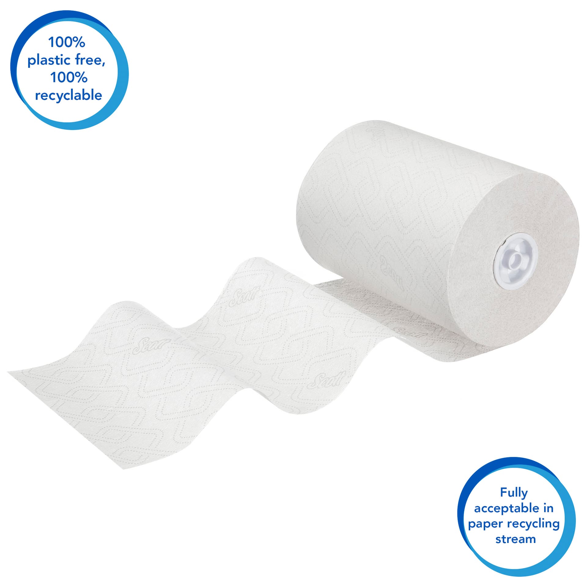 Handdoekrol Scott Essential Slimroll 1-laags 190m wit 6695 4