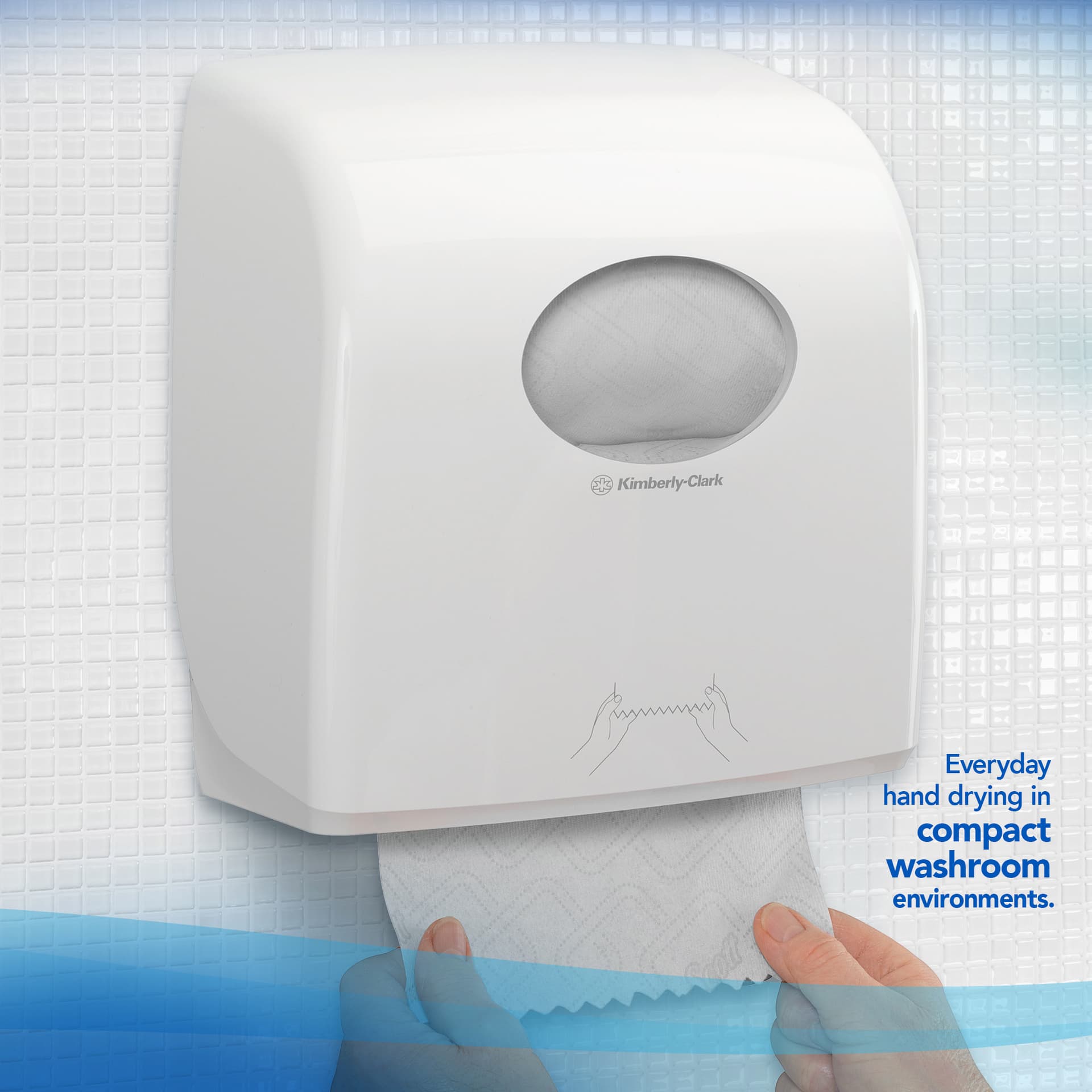 Handdoekrol Scott Essential Slimroll 1-laags 190m wit 6695 6