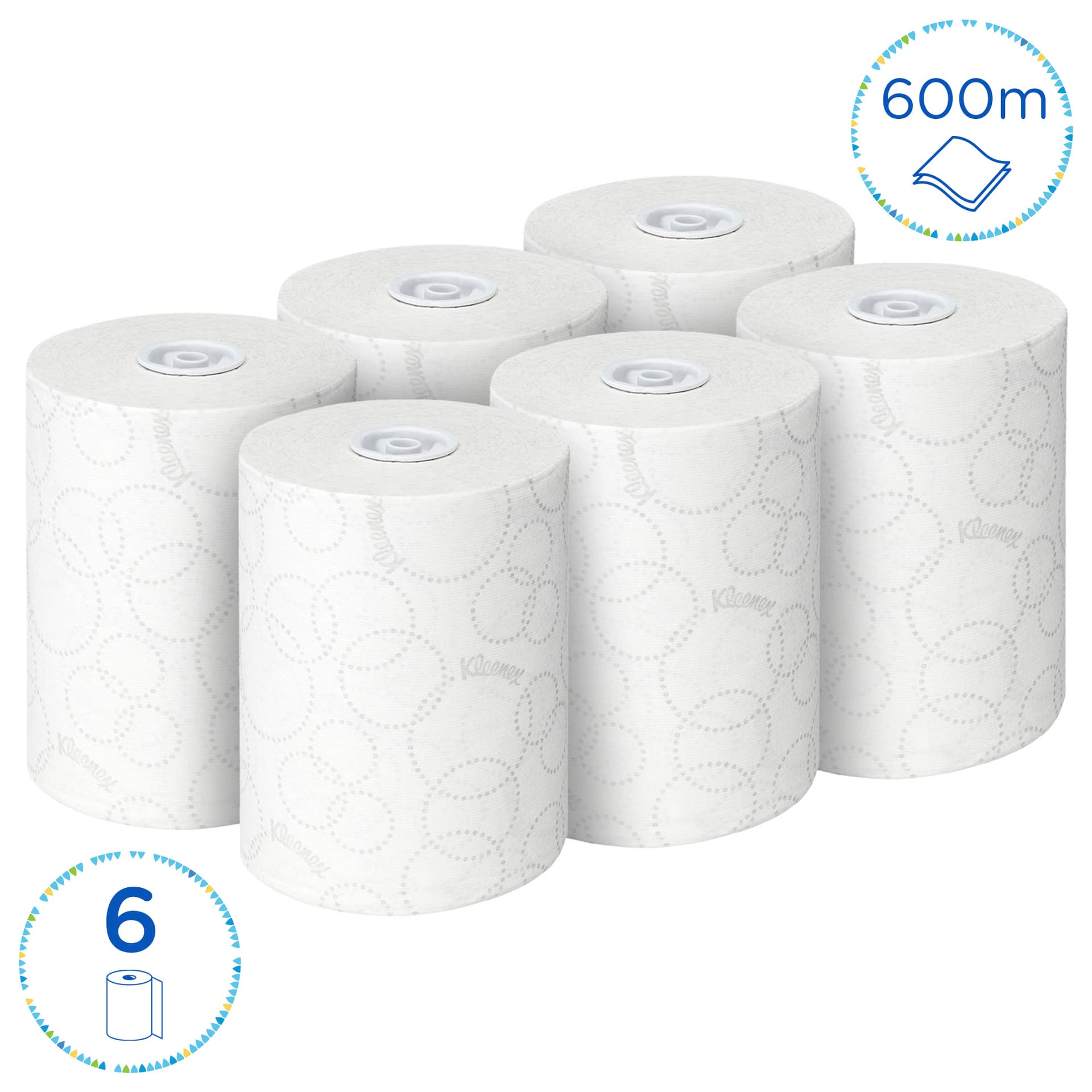 Handdoekrol Kleenex Ultra Slimroll 2-laags 100m wit 6781 2