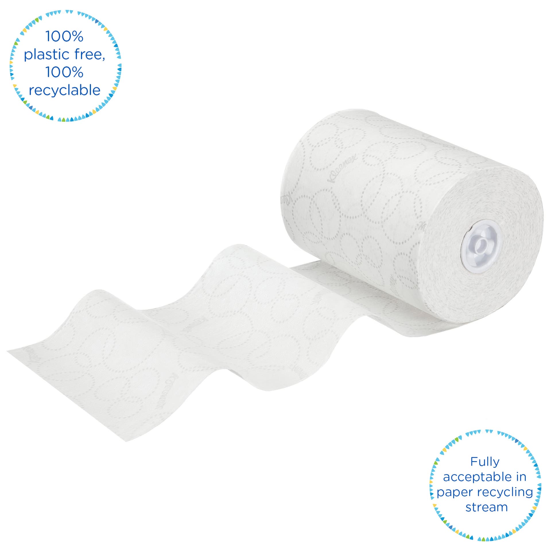Handdoekrol Kleenex Ultra Slimroll 2-laags 100m wit 6781 4