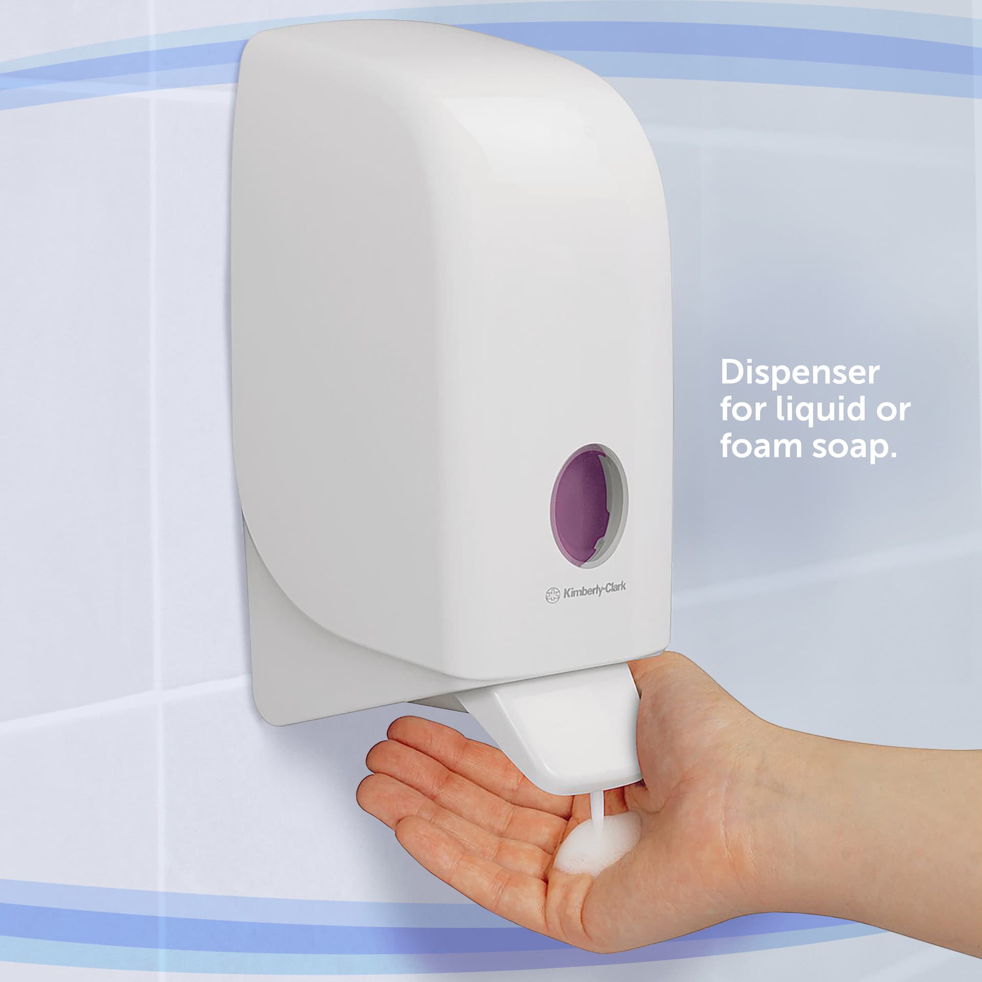 Zeepdispenser Kimberly Clark Aquarius 1000ml wit 6948 5