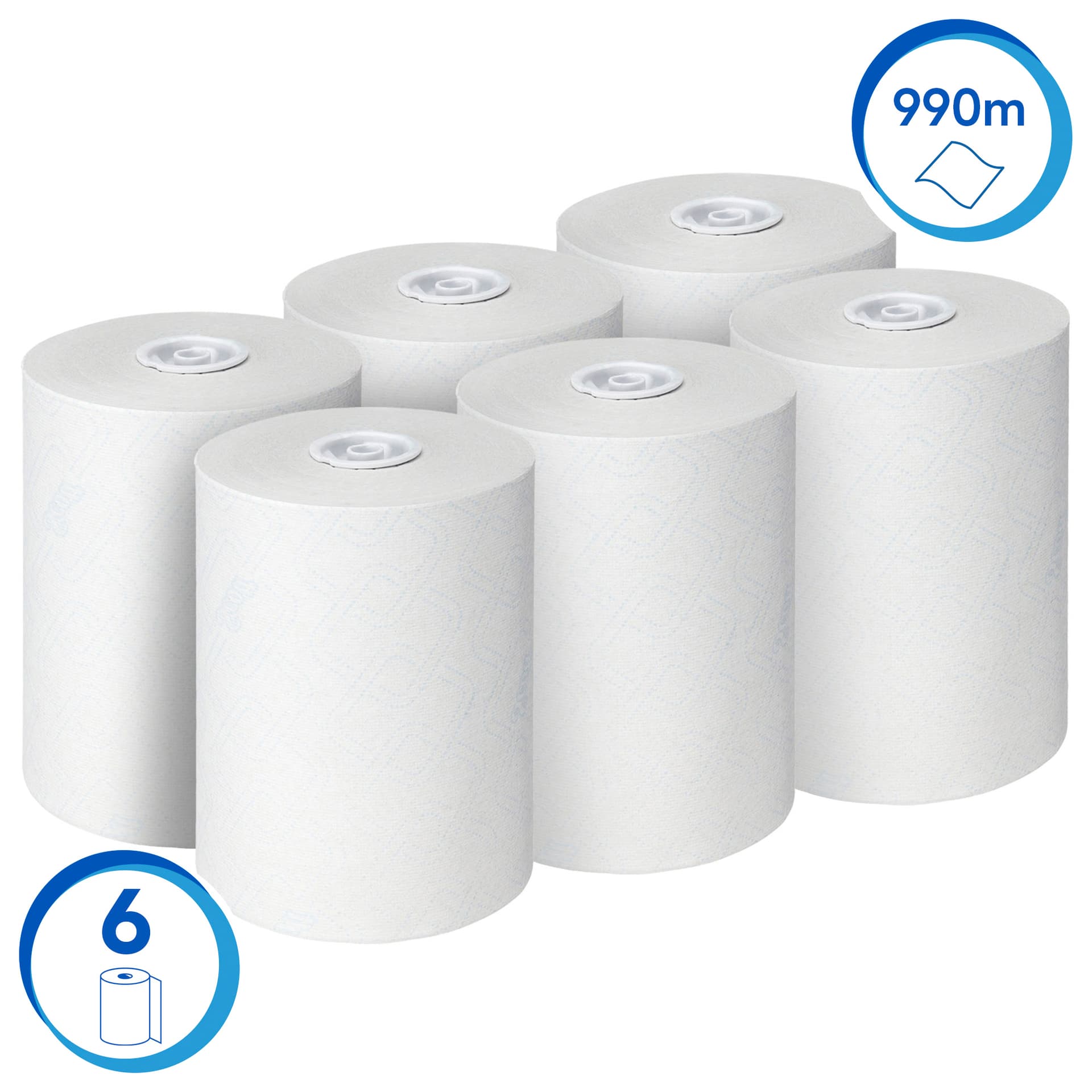 Handdoekrol Scott Control Slimroll 1-laags 165m wit 6623 2