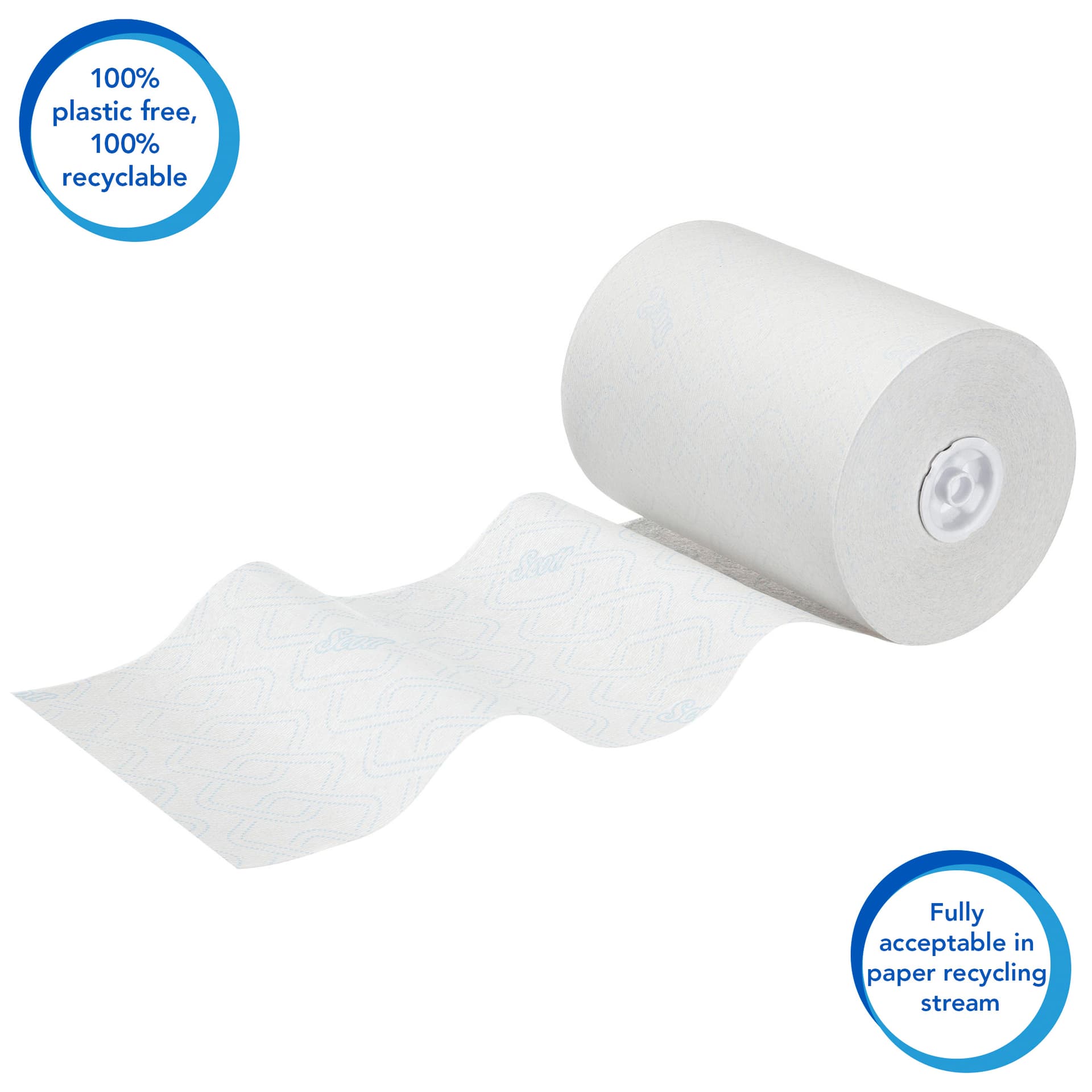 Handdoekrol Scott Control Slimroll 1-laags 165m wit 6623 4