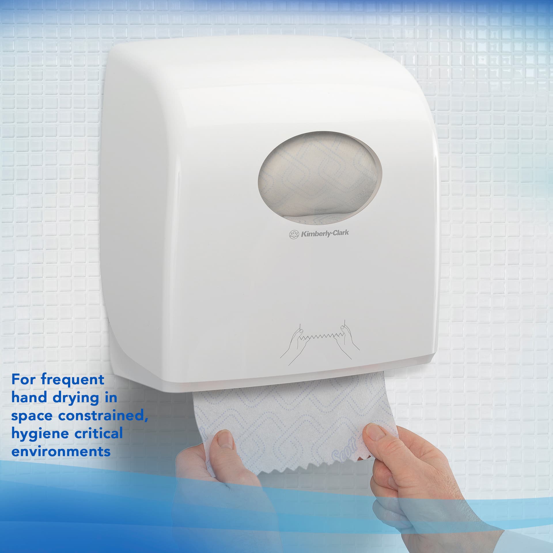 Handdoekrol Scott Control Slimroll 1-laags 165m wit 6623 6