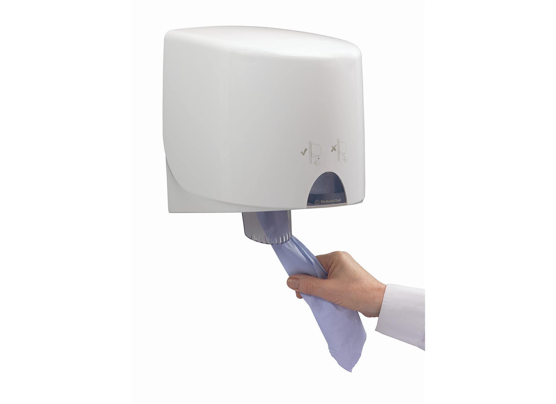 Poetspapier WypAll L10 GeneralClean 1-laags 800 vel blauw 7255 6