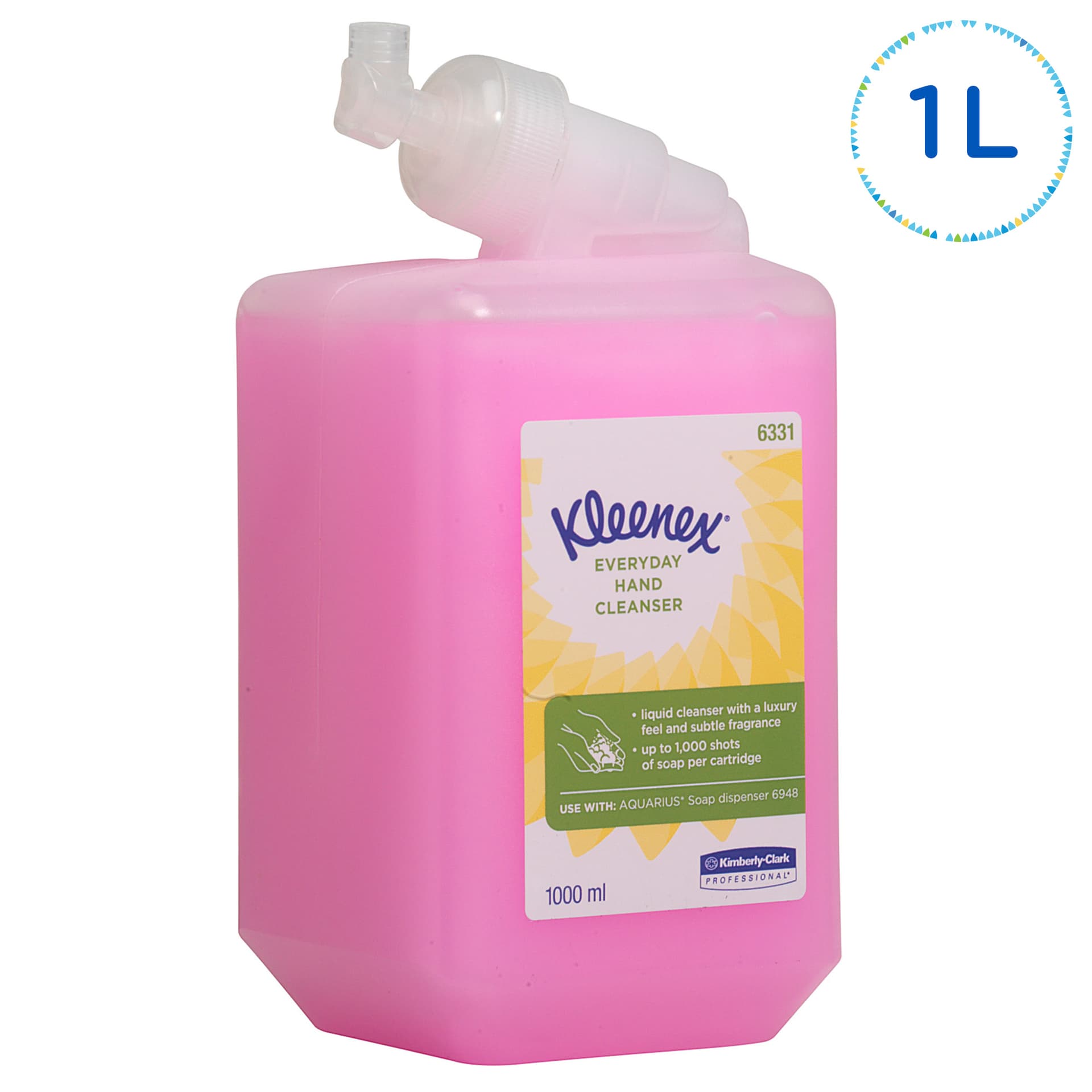 Handzeep Kleenex vloeibaar roze 1000ml 6331 3