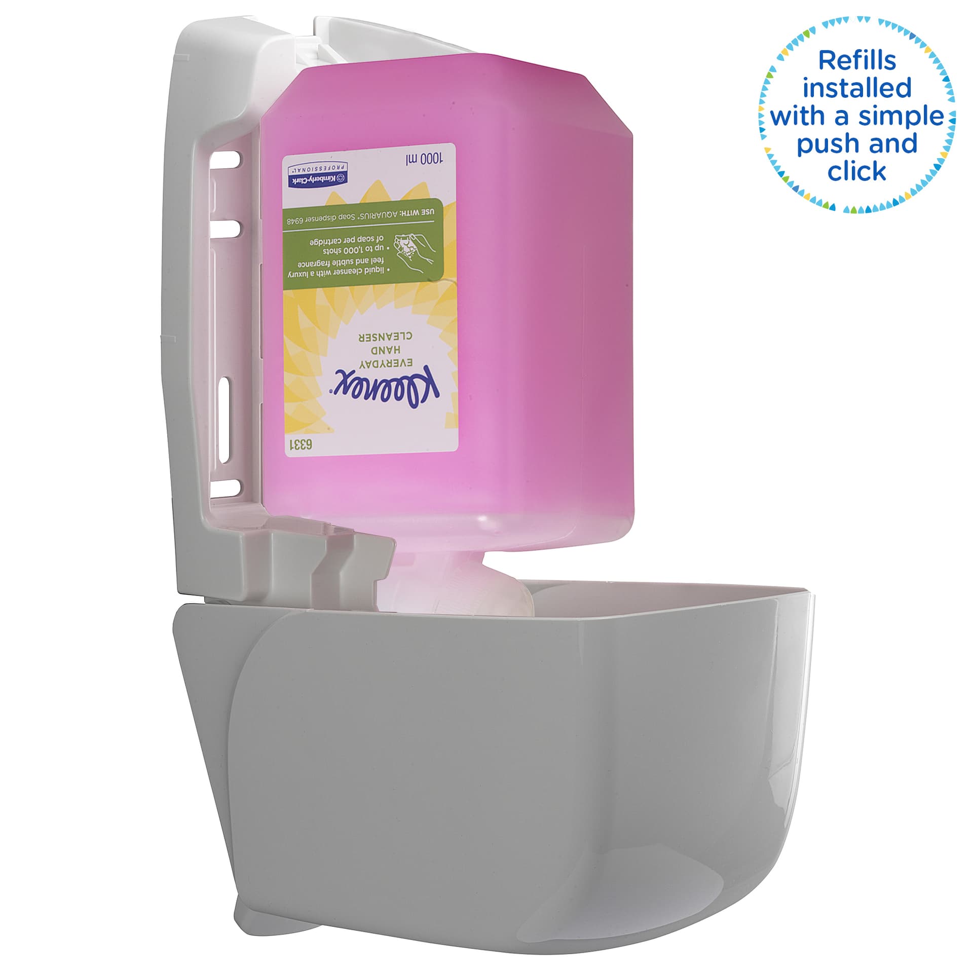 Handzeep Kleenex vloeibaar roze 1000ml 6331 5