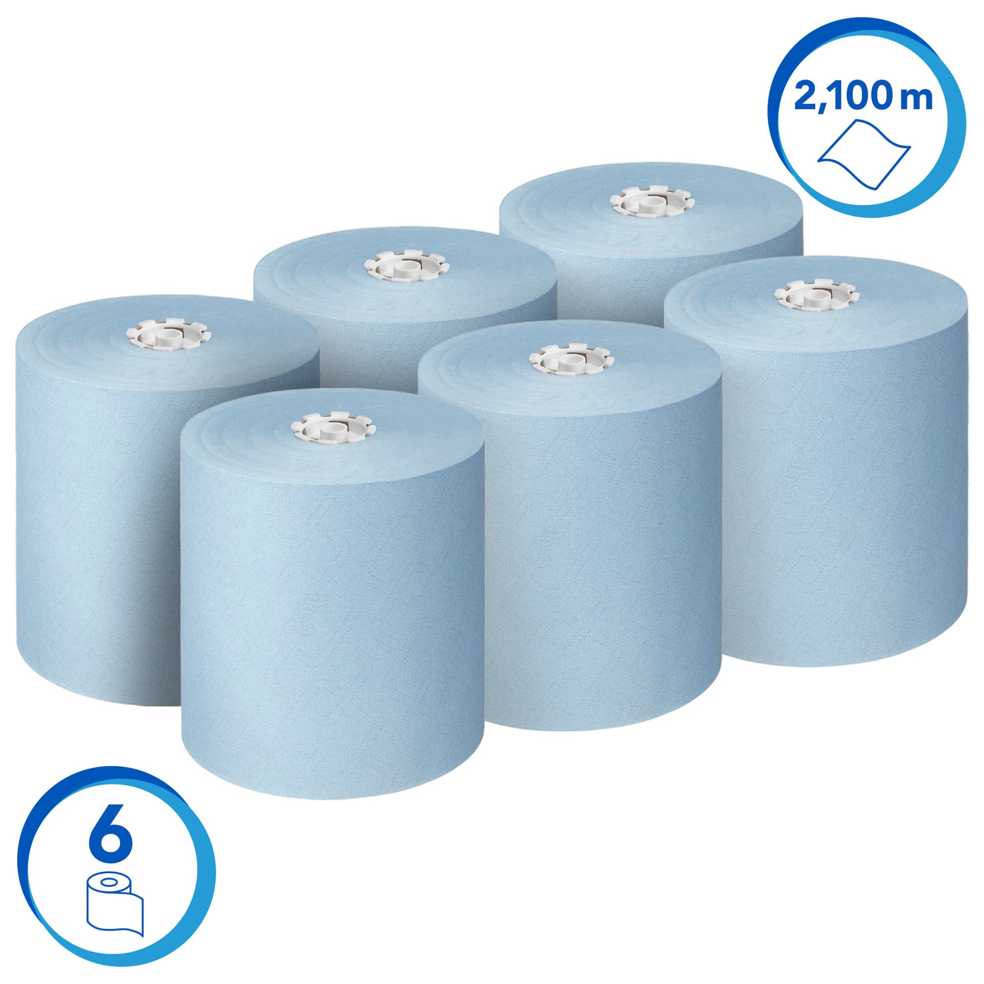 Handdoekrol Scott Essential 1-laags 350m blauw 6692 2