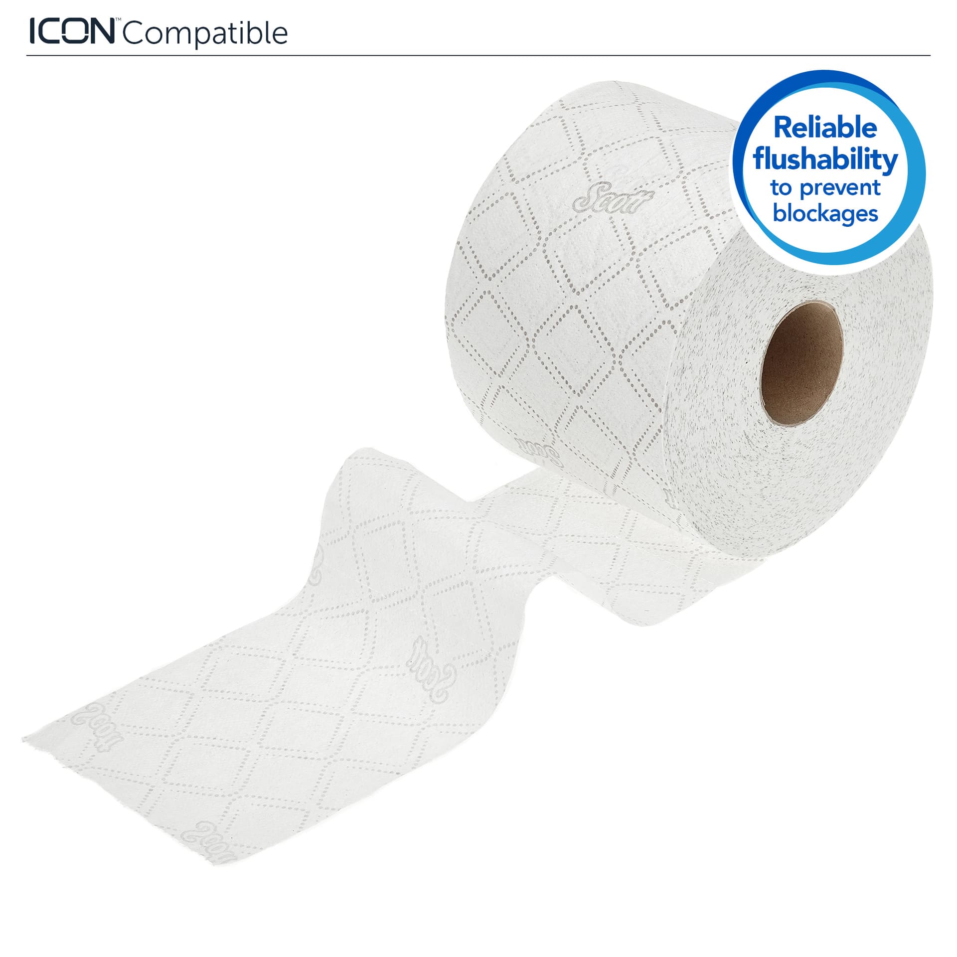 Toiletpapier Scott Essential 2-laags 600 vel wit 8517 5