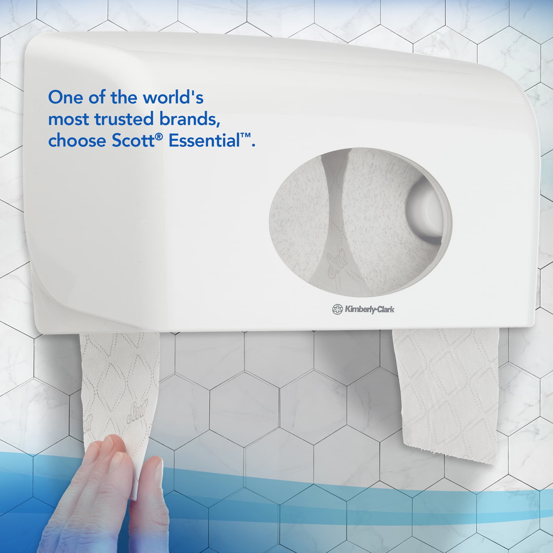 Toiletpapier Scott Essential 2-laags 600 vel wit 8517 7